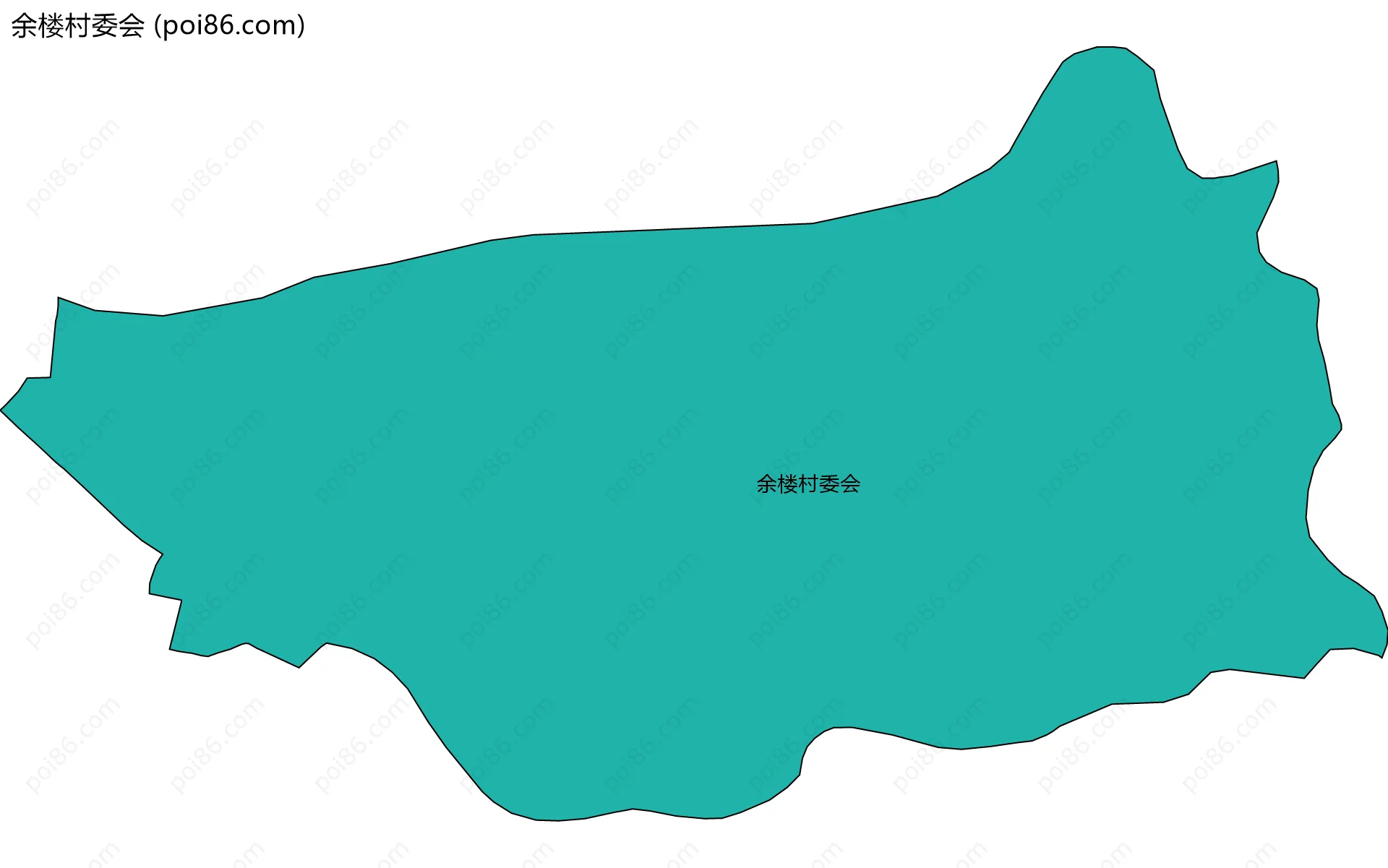 余楼村委会边界地图