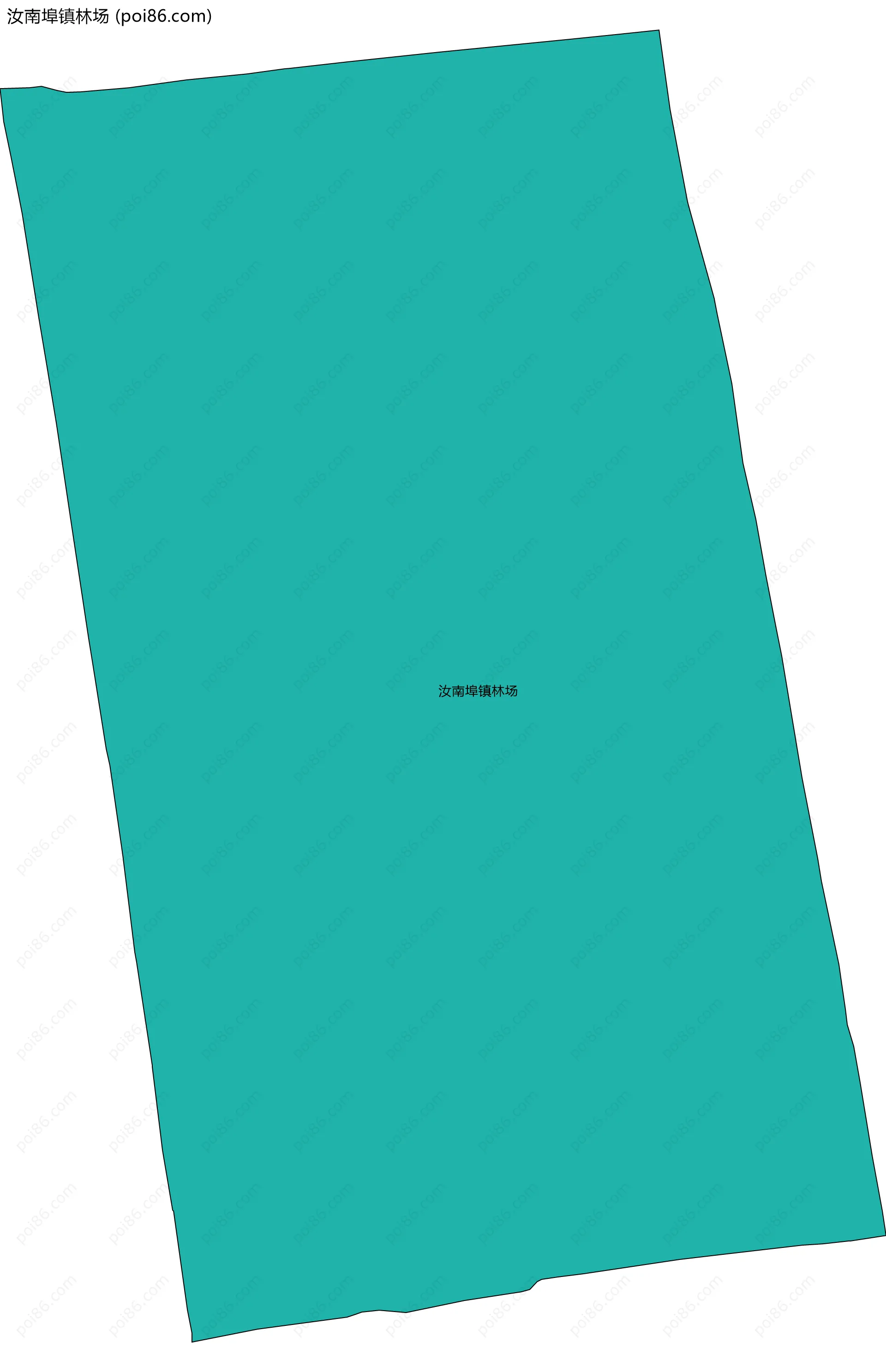 汝南埠镇林场边界地图