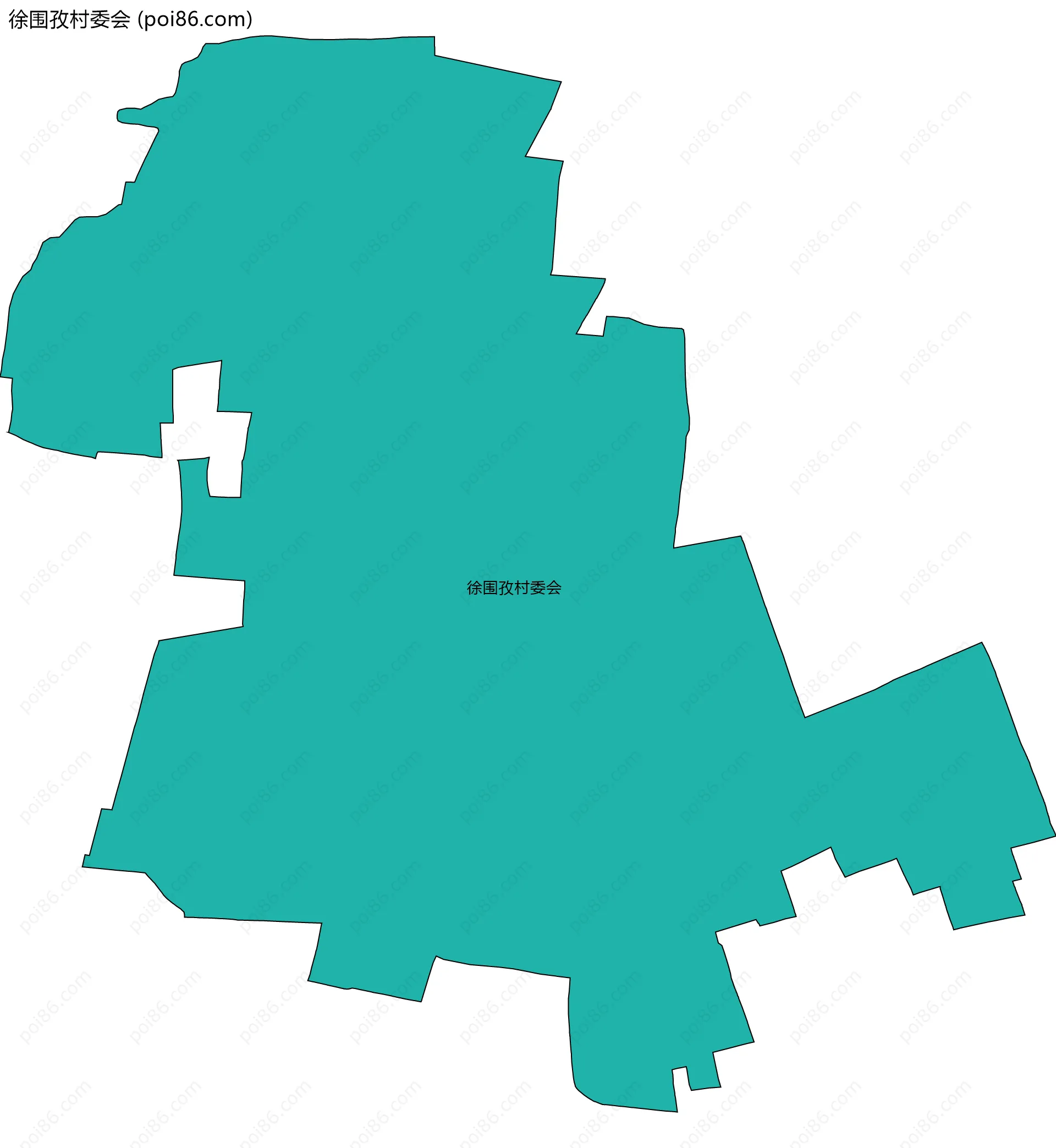 徐围孜村委会边界地图