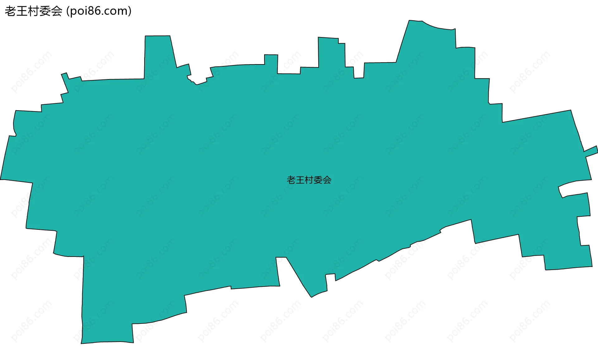 老王村委会边界地图
