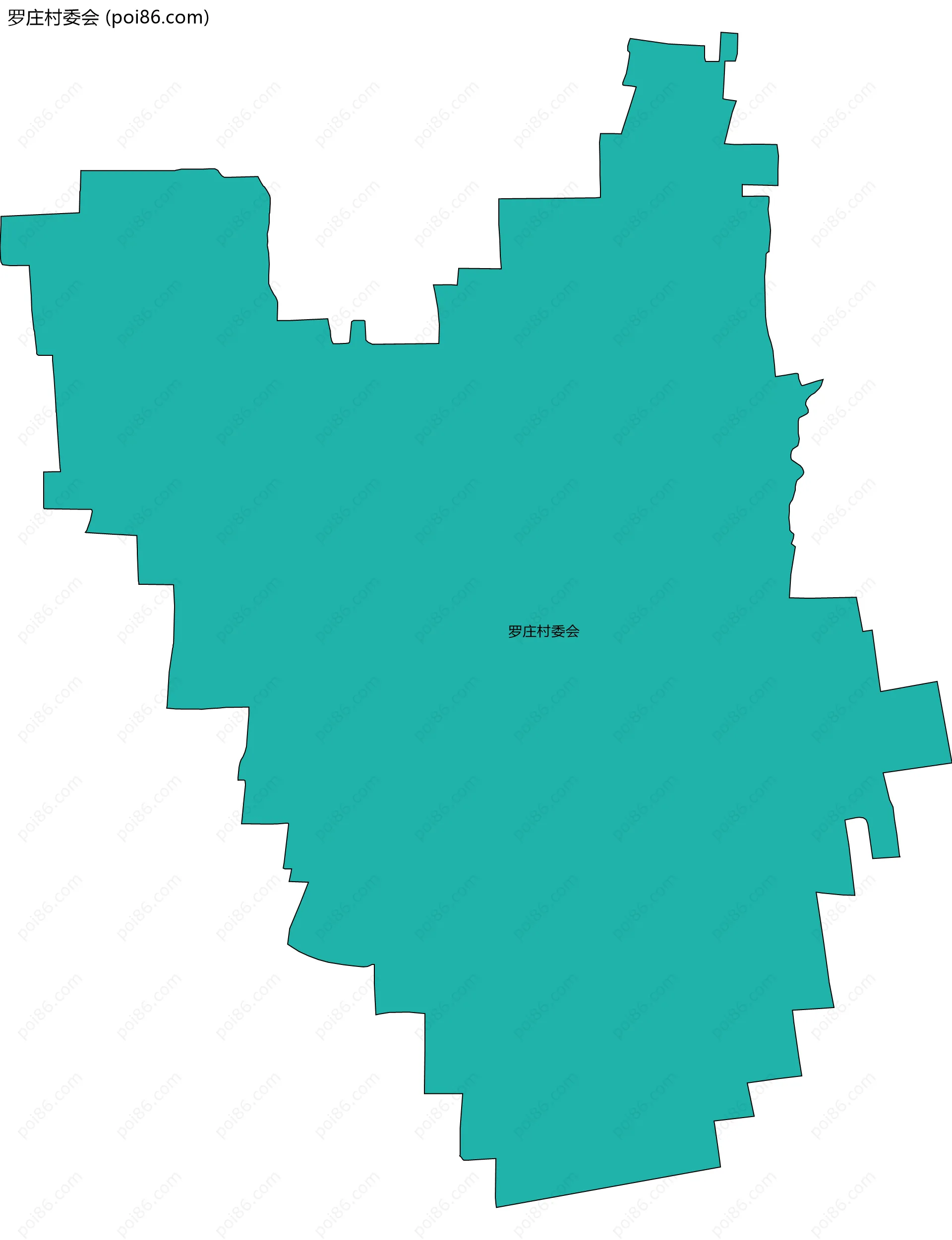 罗庄村委会边界地图