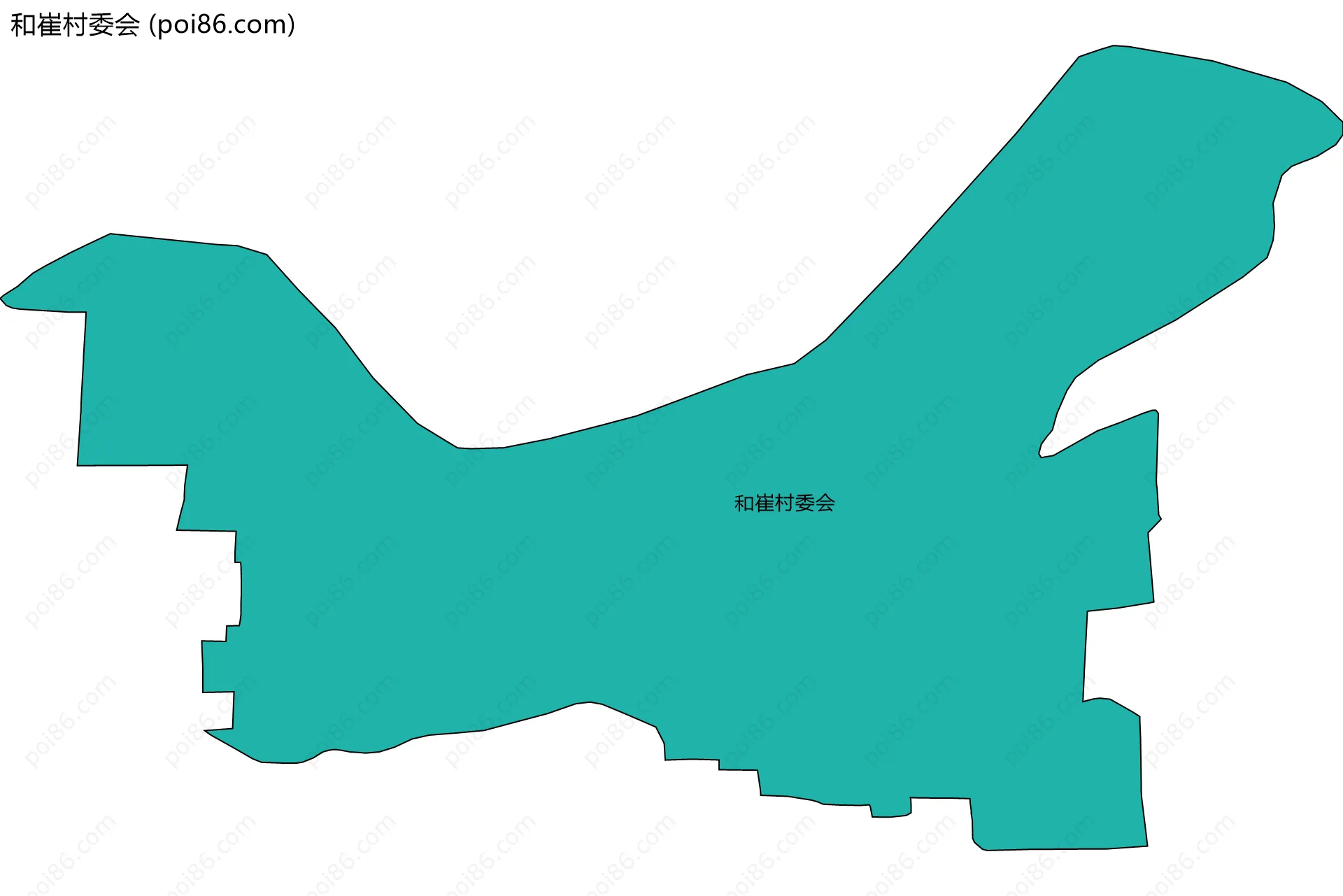 和崔村委会边界地图