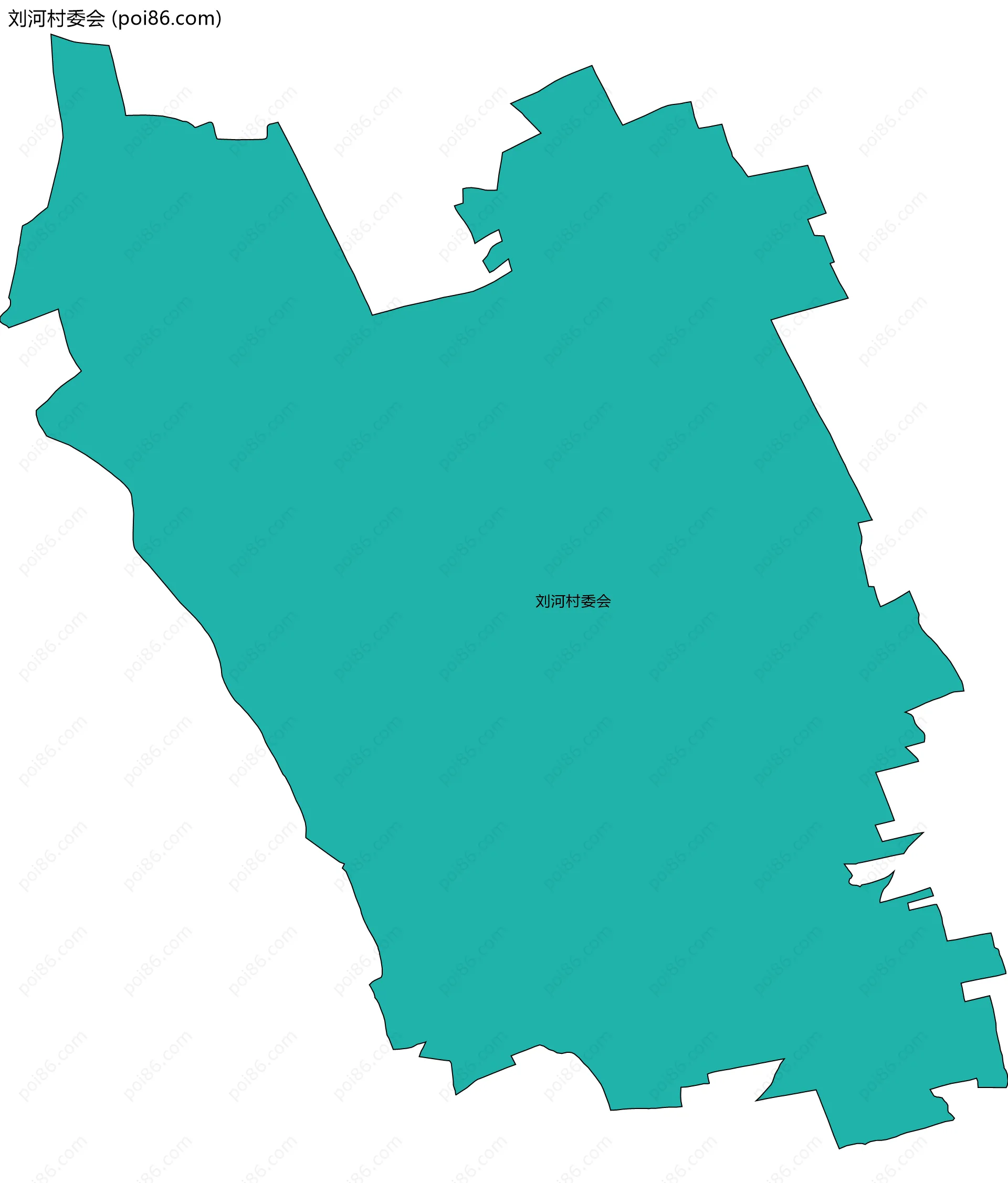 刘河村委会边界地图
