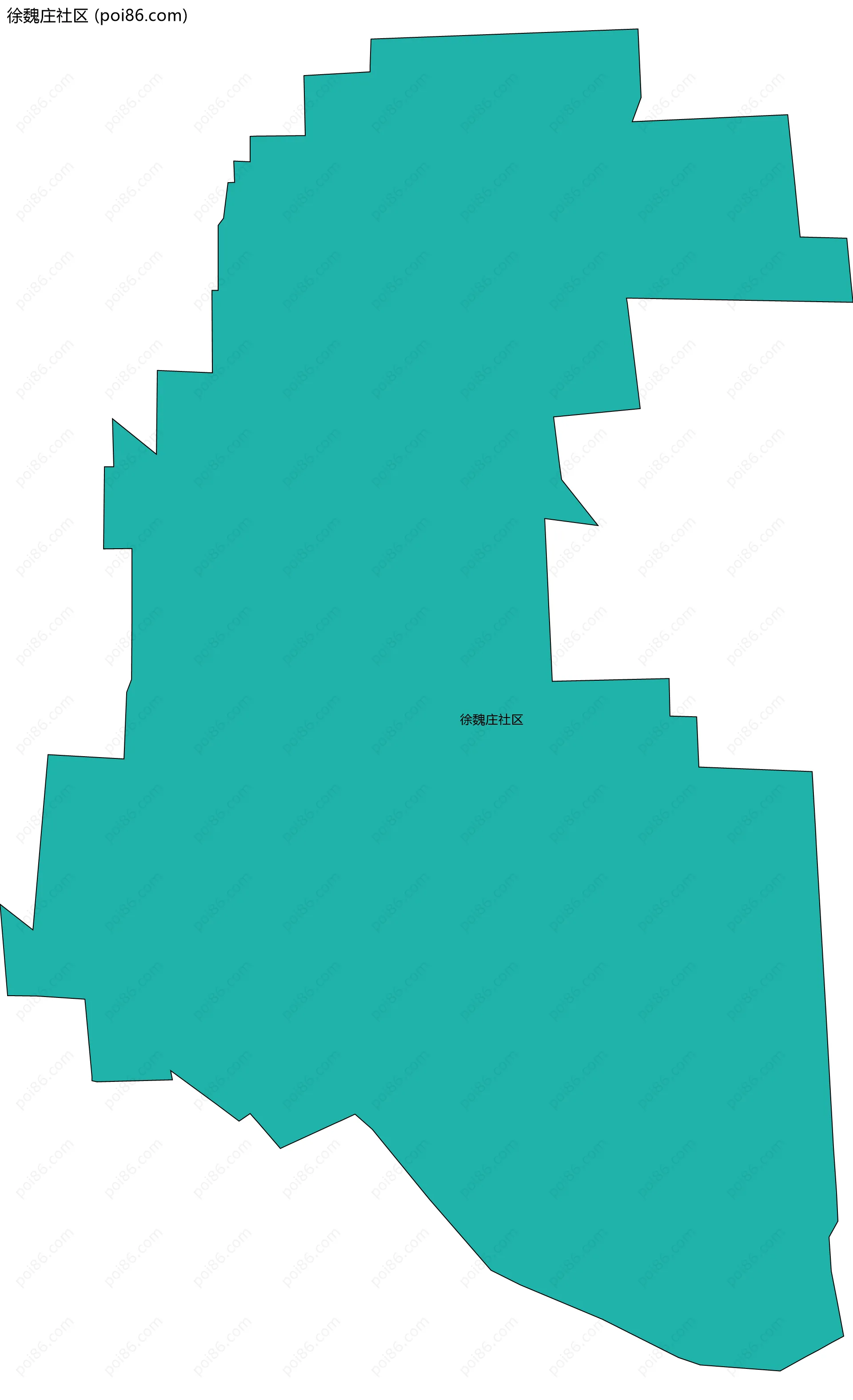 徐魏庄社区边界地图