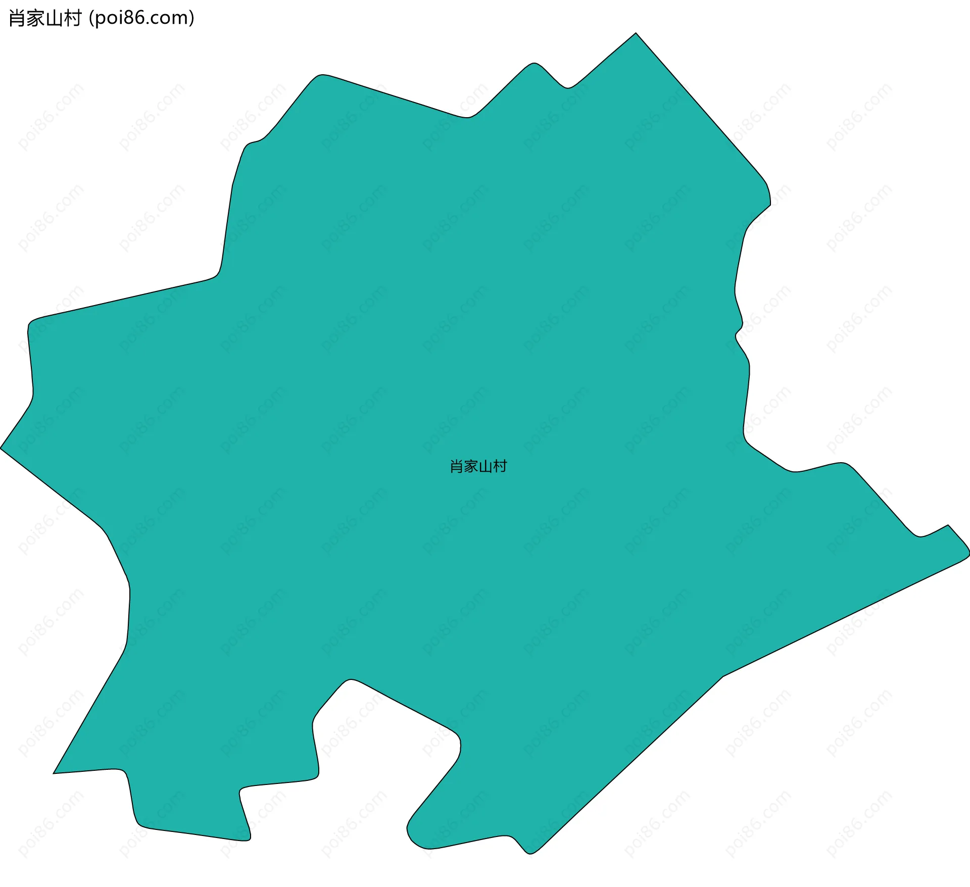 肖家山村边界地图