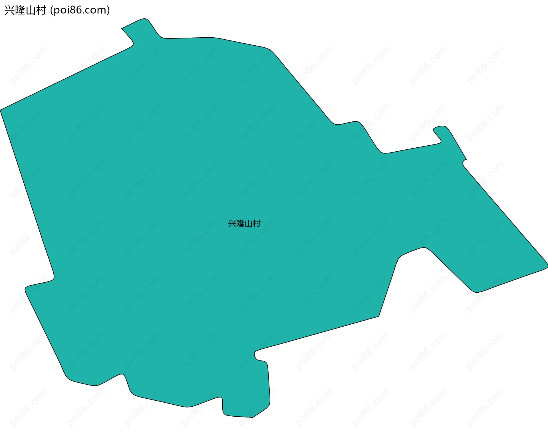 兴隆山村边界地图