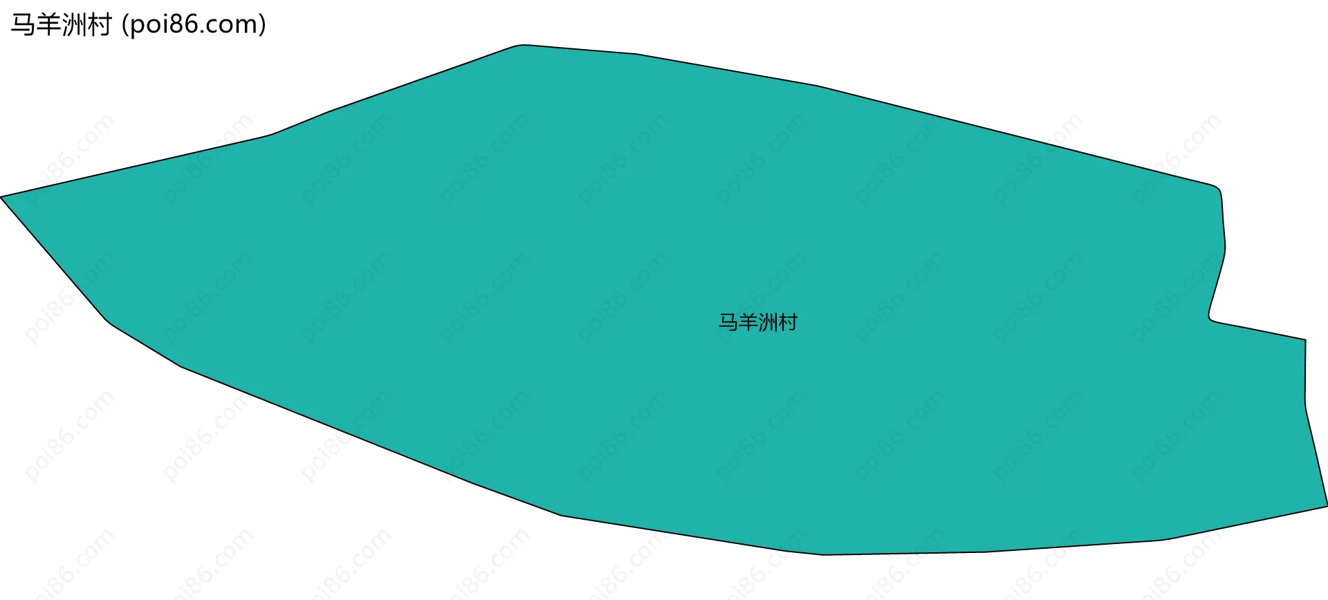 马羊洲村边界地图