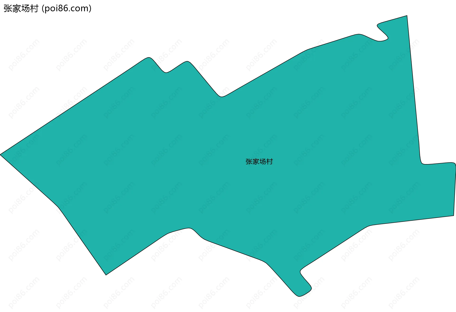 张家场村边界地图