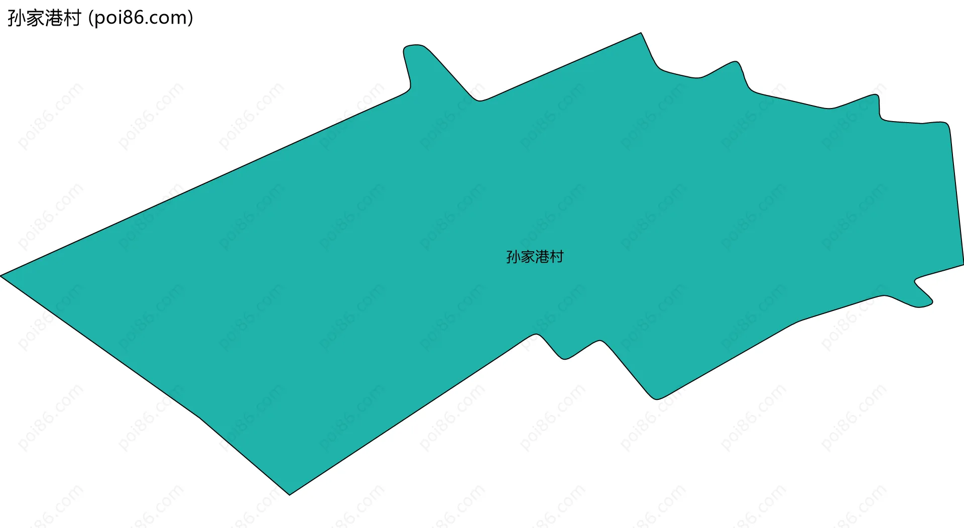 孙家港村边界地图