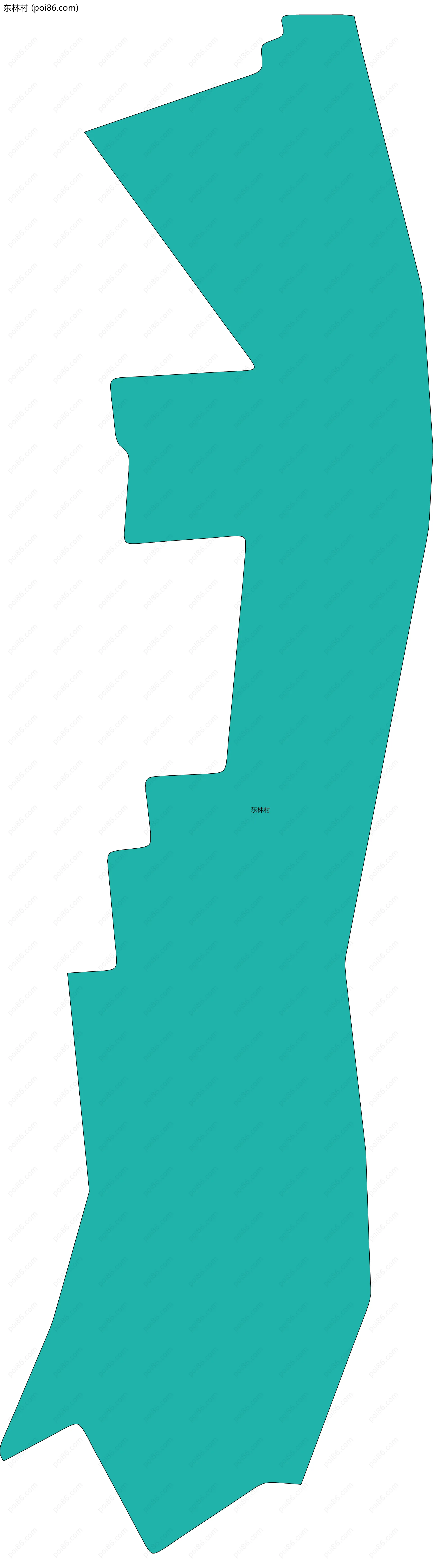 东林村边界地图