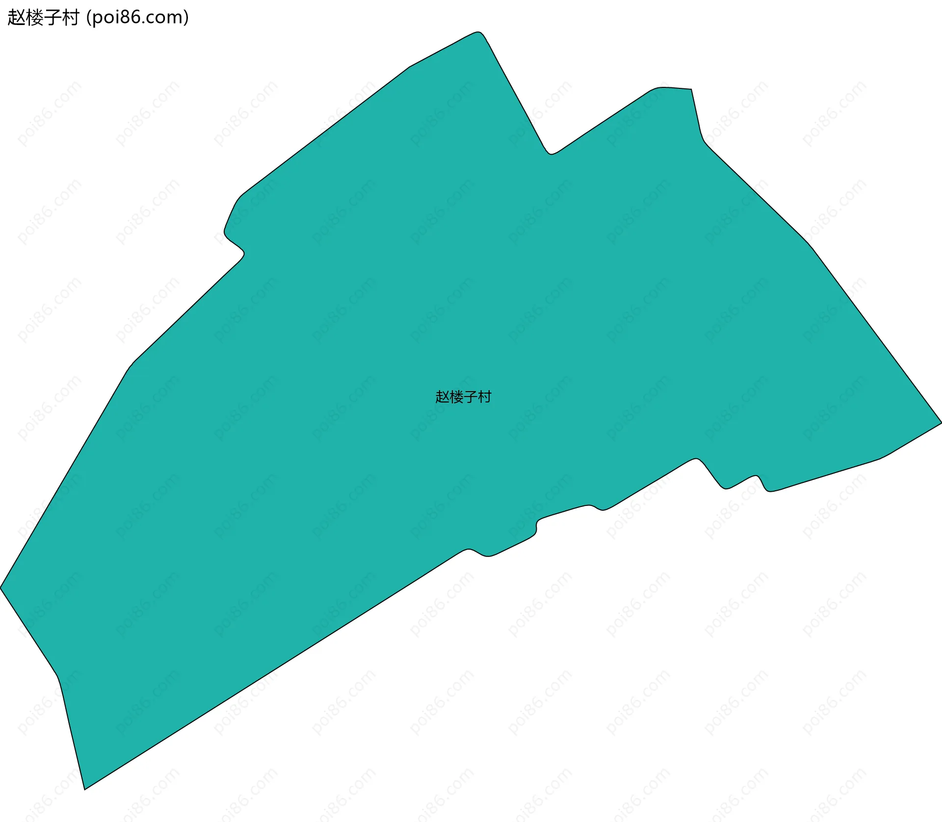 赵楼子村边界地图