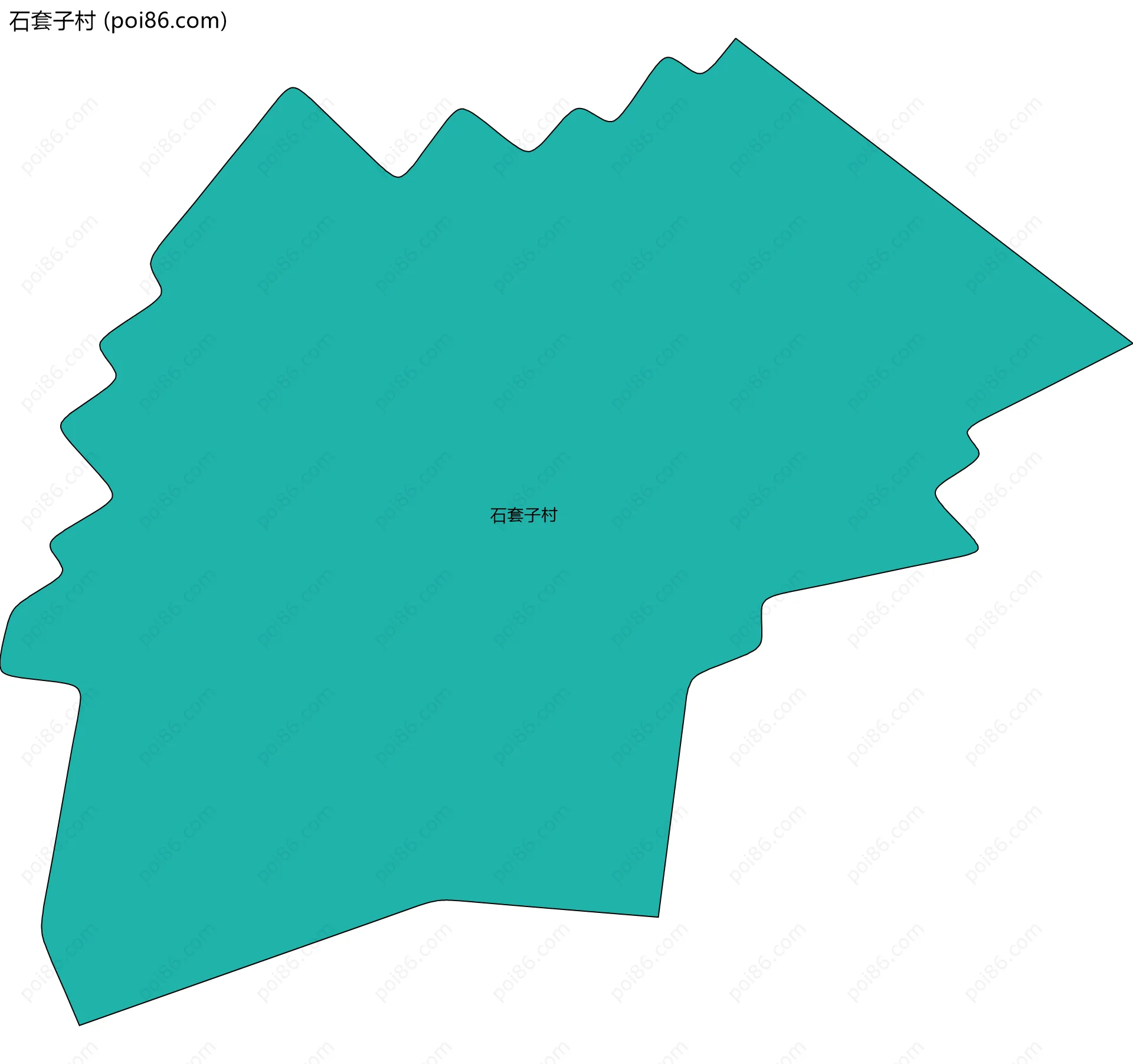 石套子村边界地图