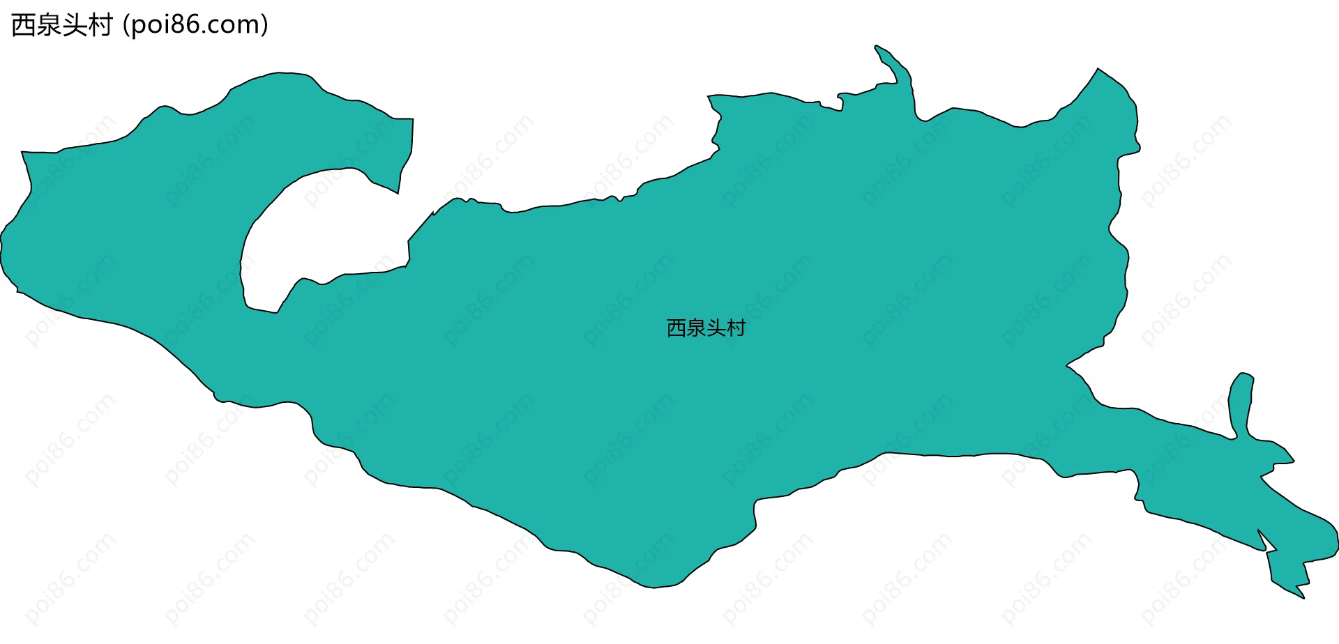 西泉头村边界地图