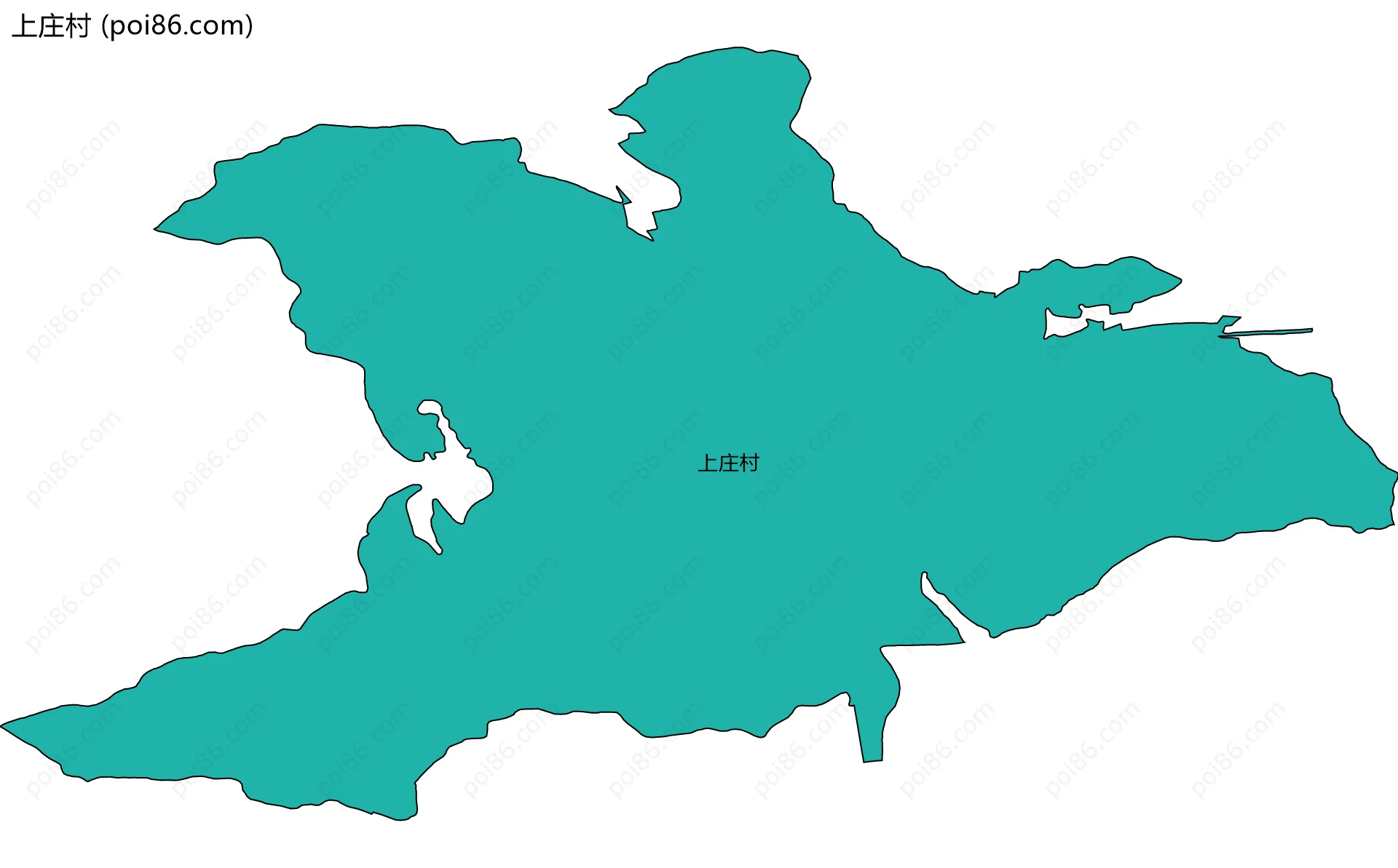 上庄村边界地图