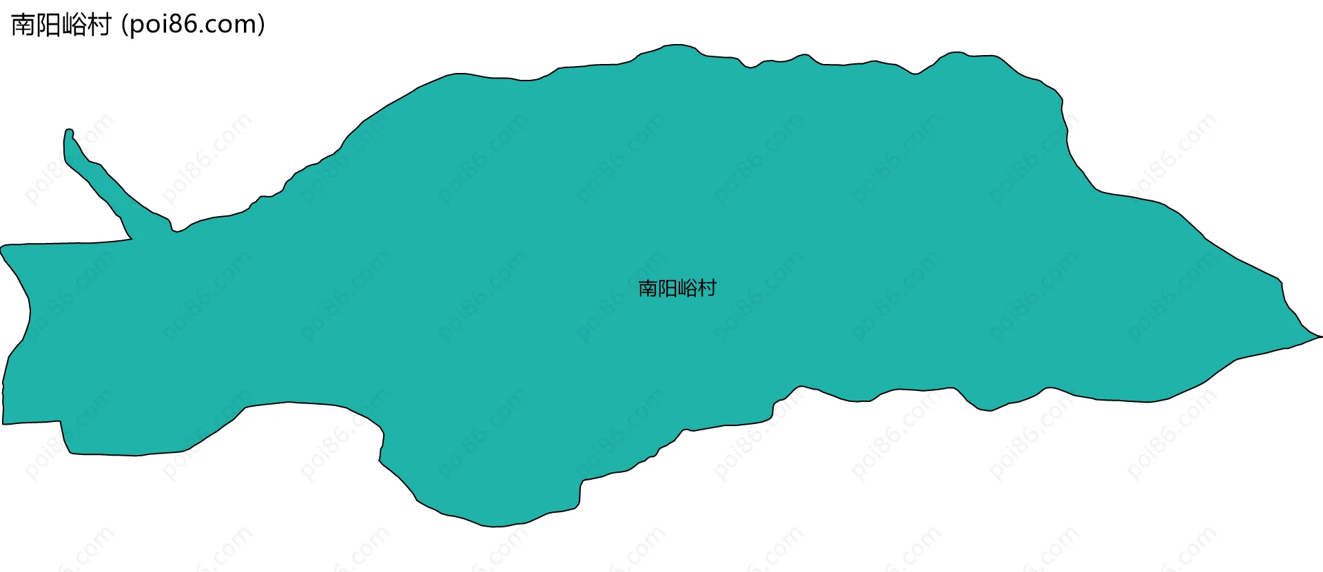 南阳峪村边界地图