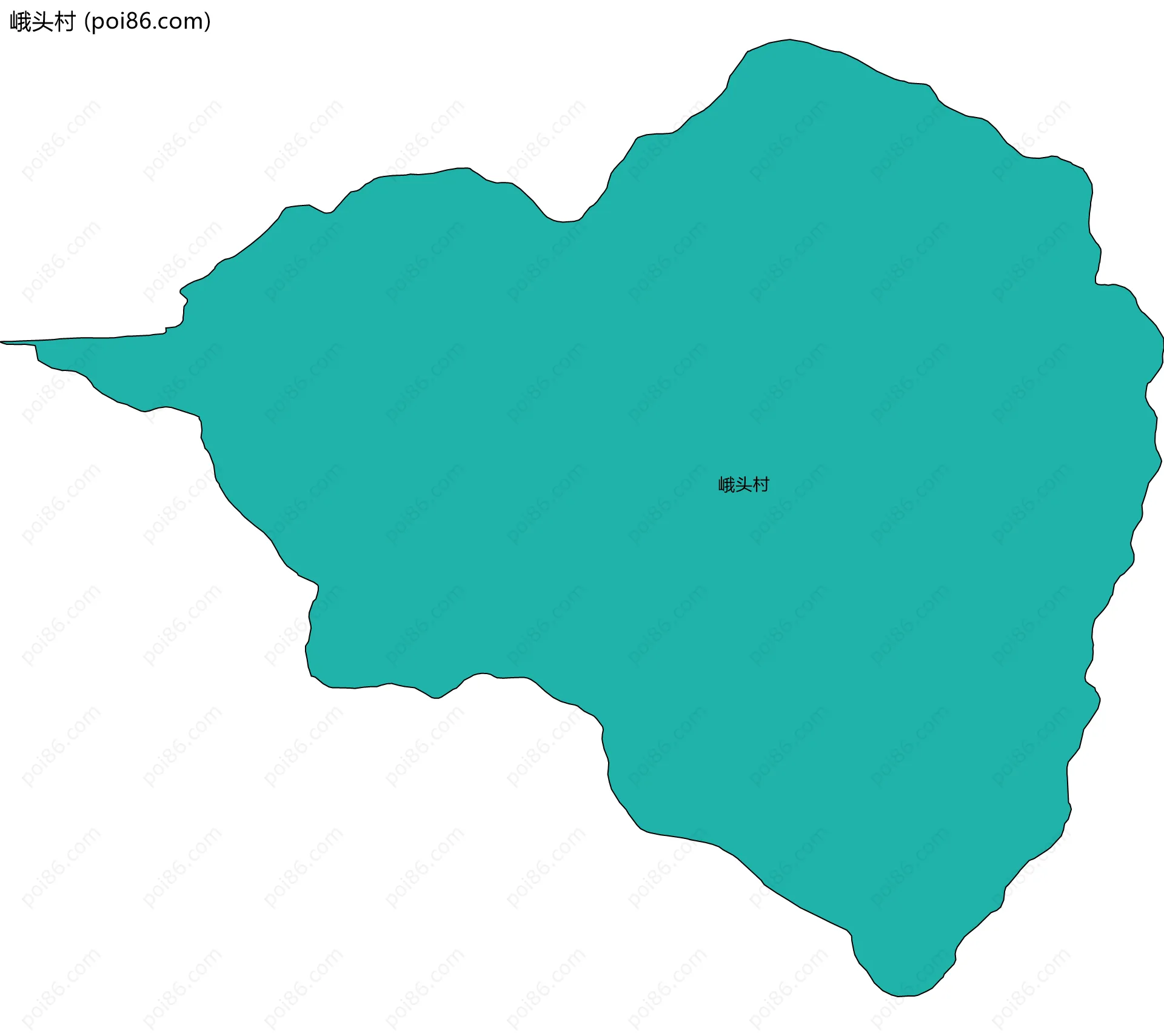 峨头村边界地图
