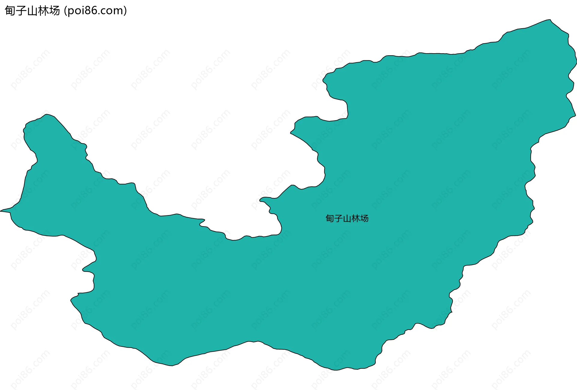 甸子山林场边界地图