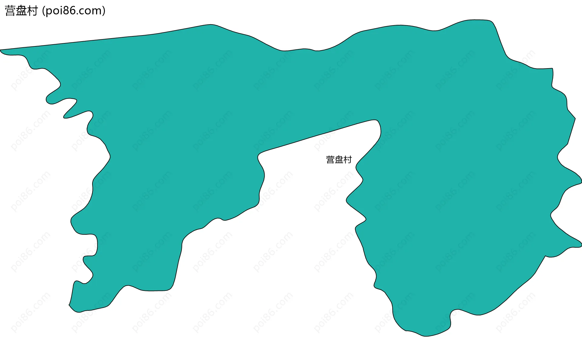 营盘村边界地图