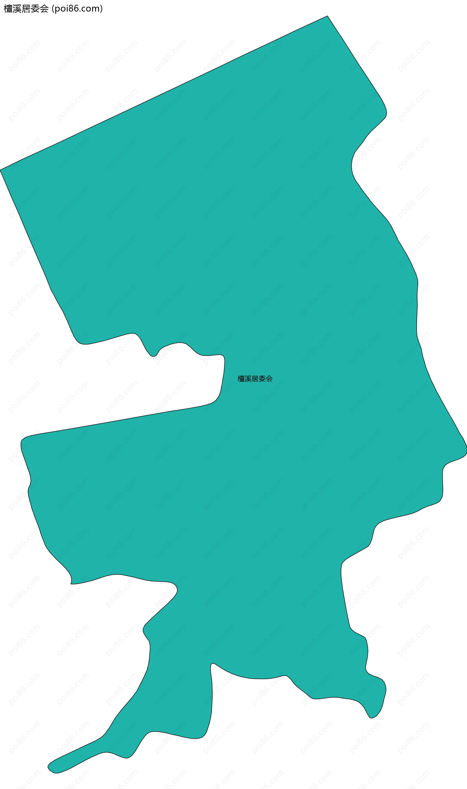 檀溪居委会边界地图