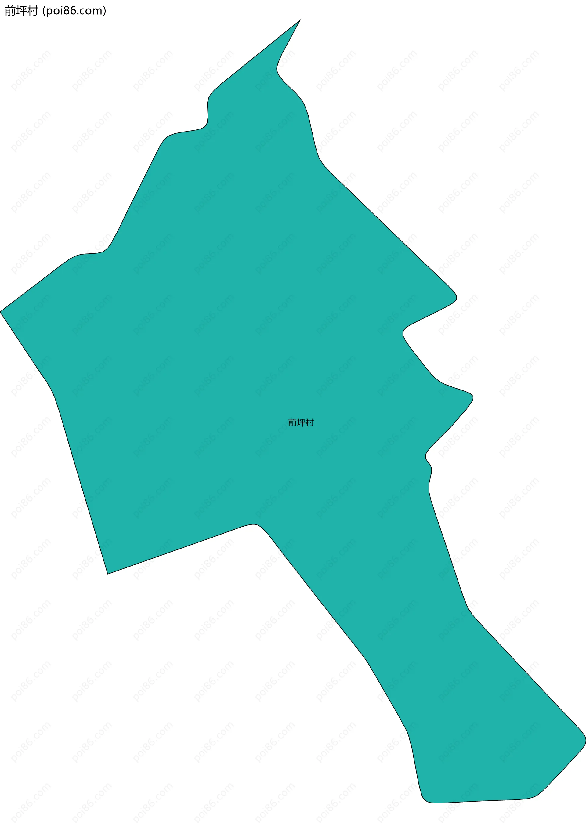 前坪村边界地图