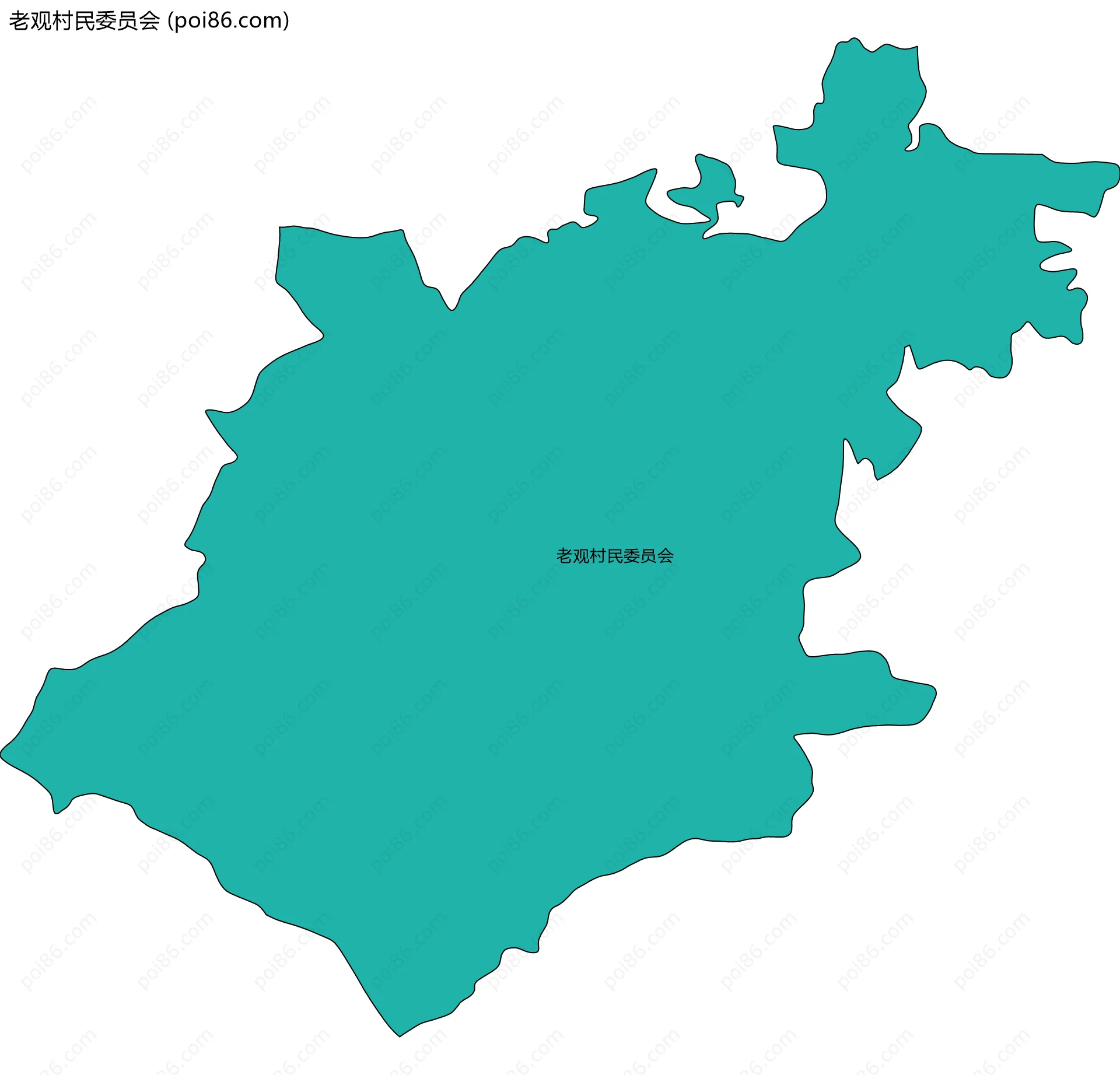 老观村民委员会边界地图