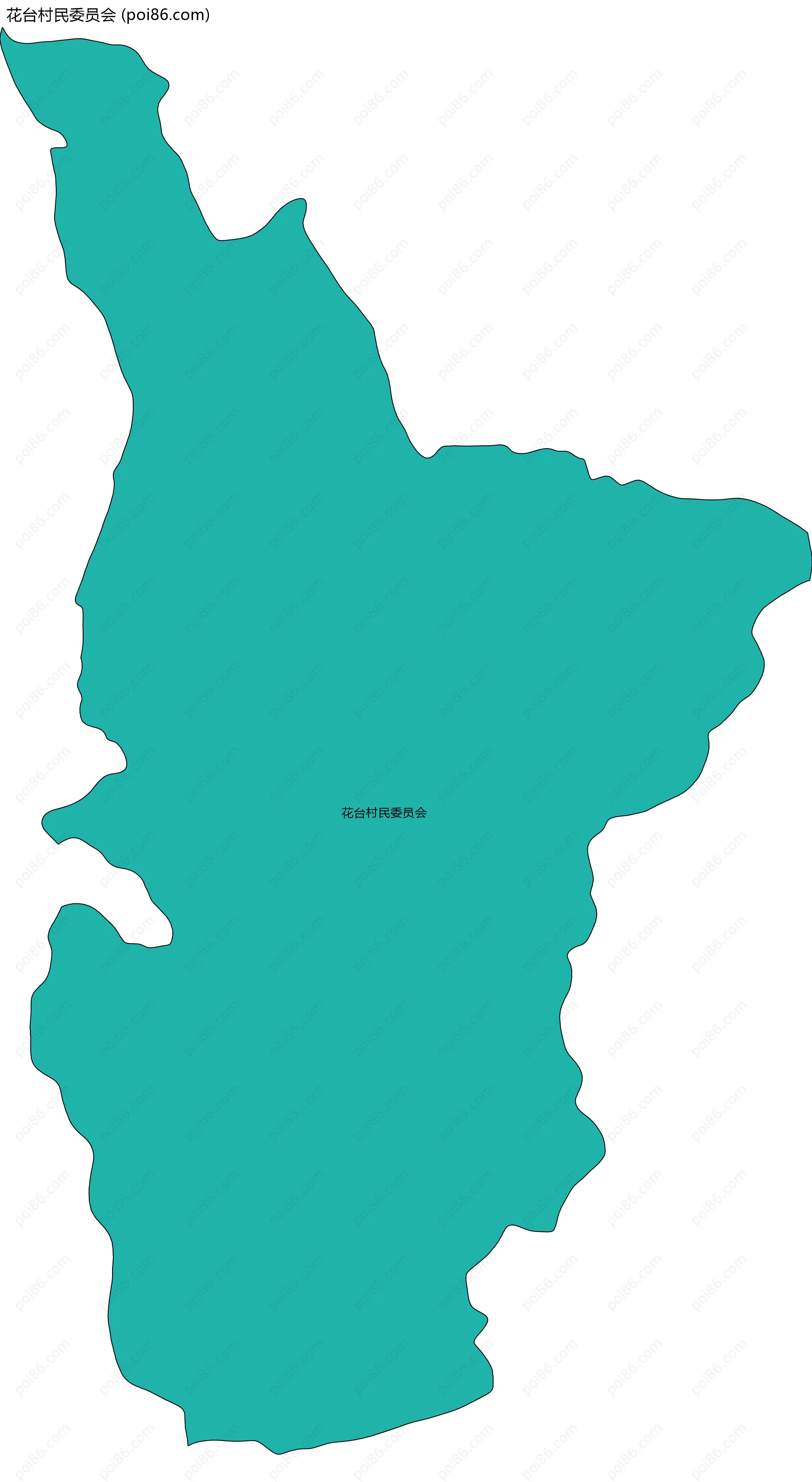 花台村民委员会边界地图