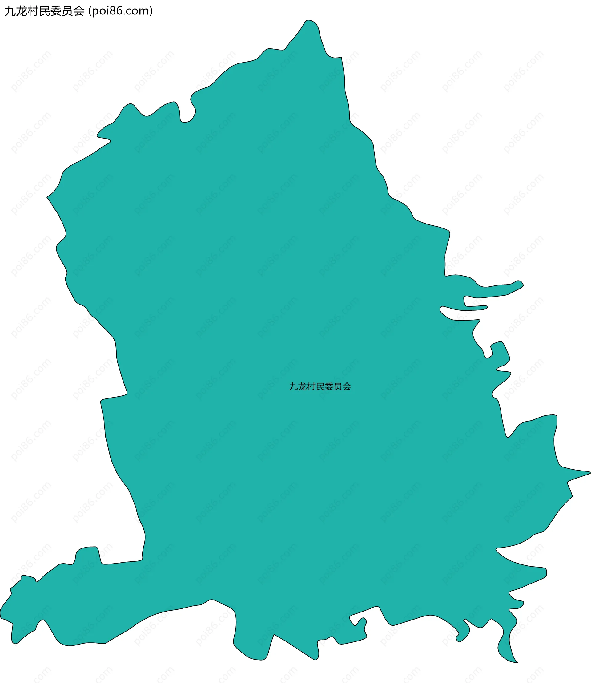 九龙村民委员会边界地图