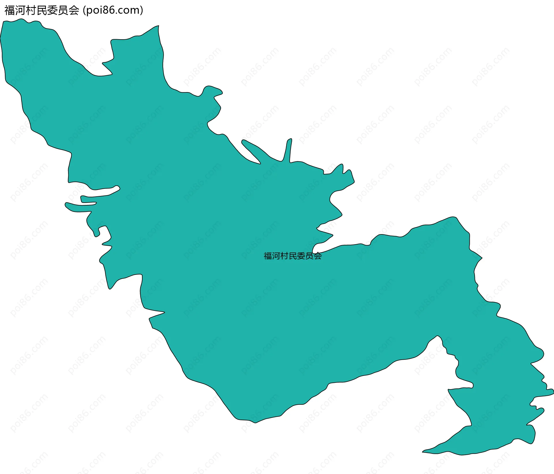 福河村民委员会边界地图