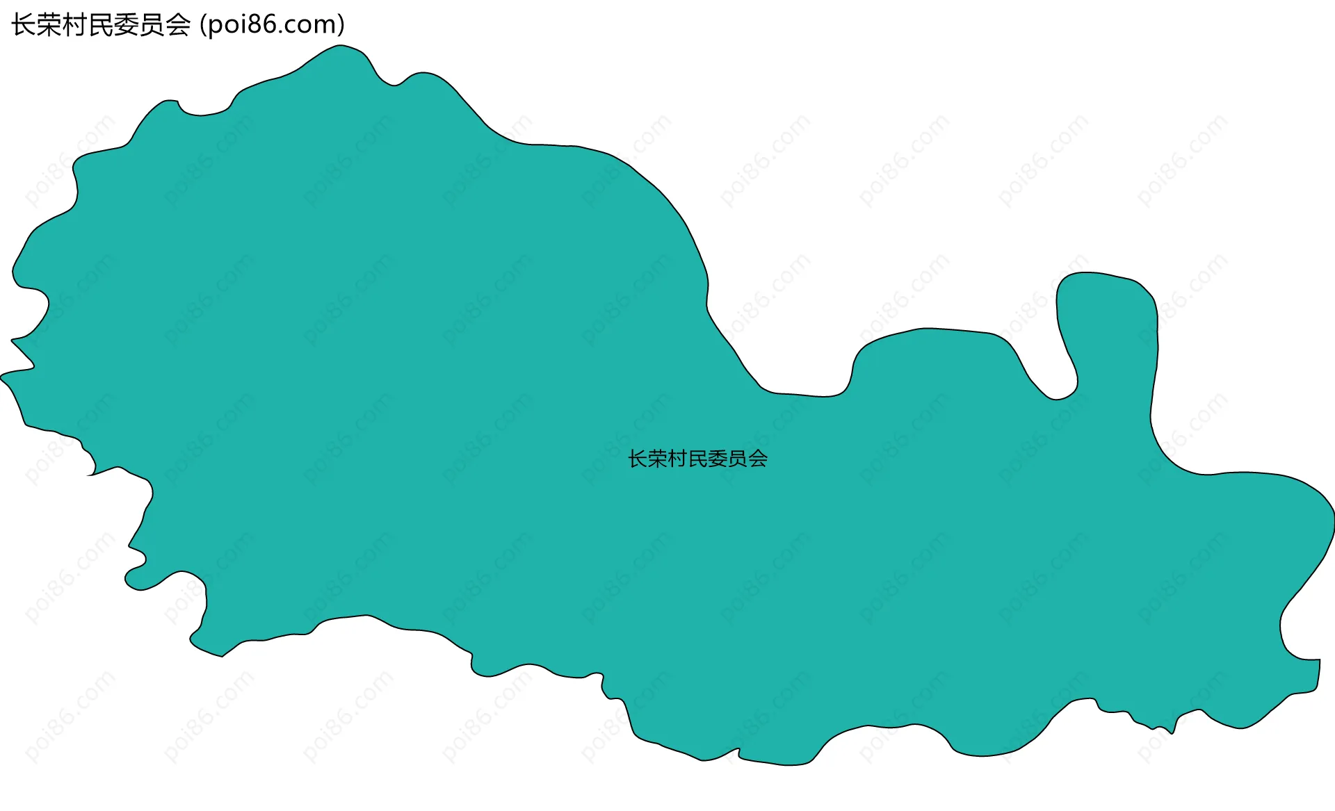长荣村民委员会边界地图