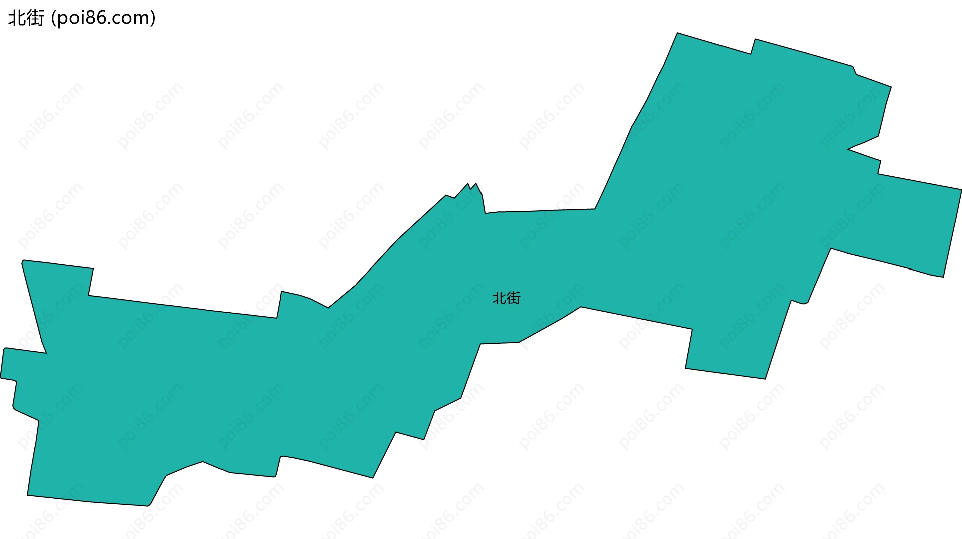 北街边界地图
