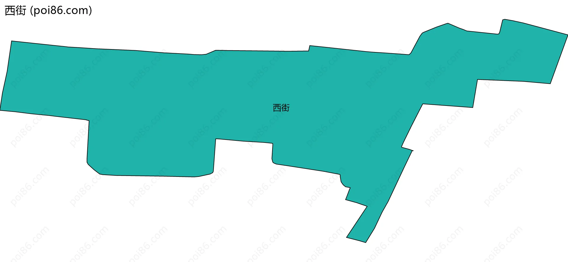 西街边界地图