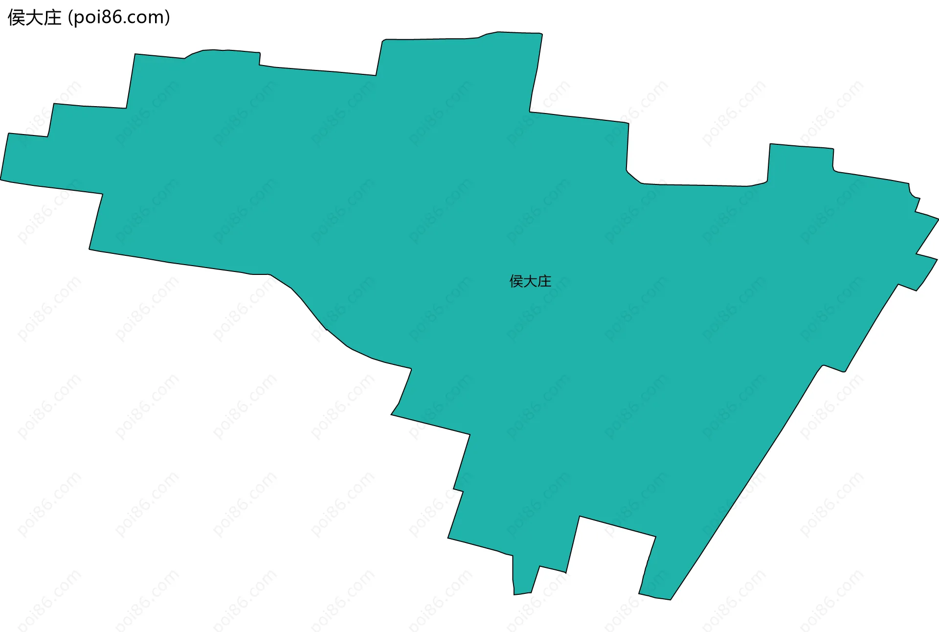 侯大庄边界地图