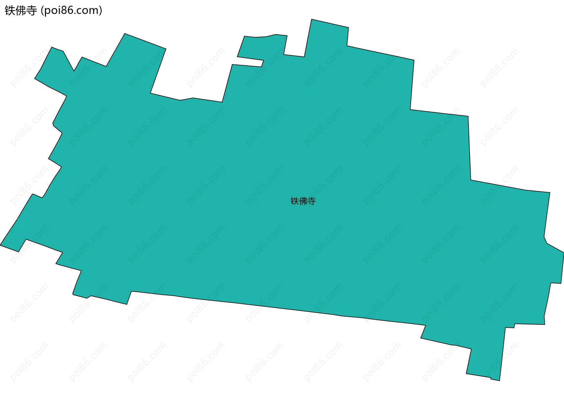 铁佛寺边界地图