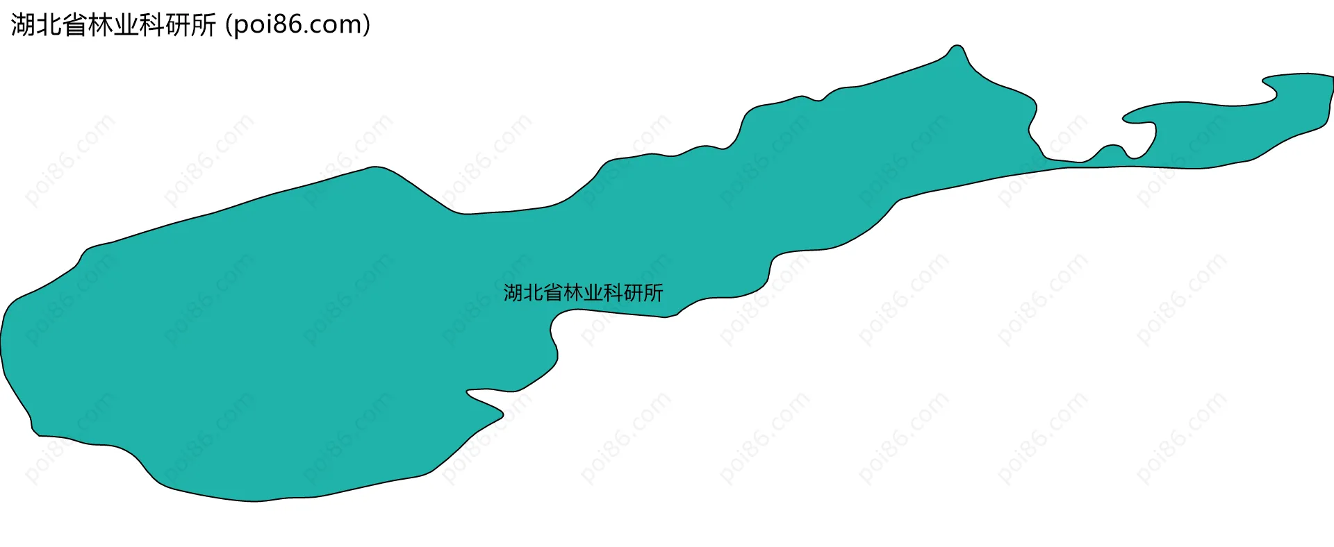 湖北省林业科研所边界地图