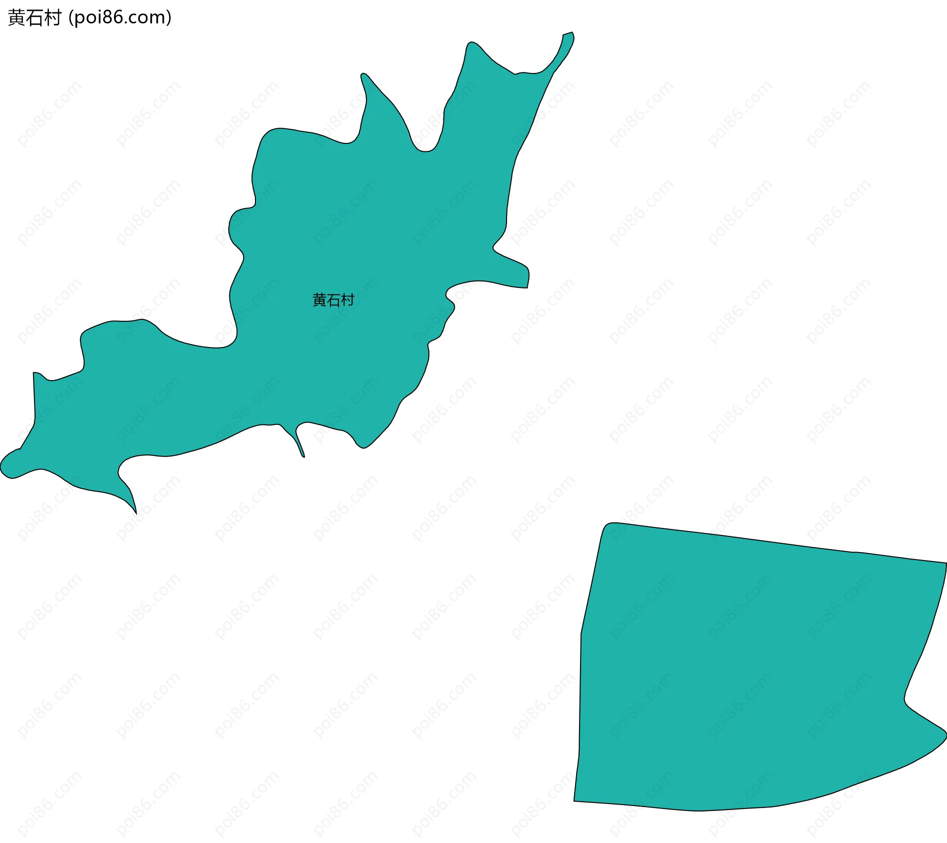 黄石村边界地图