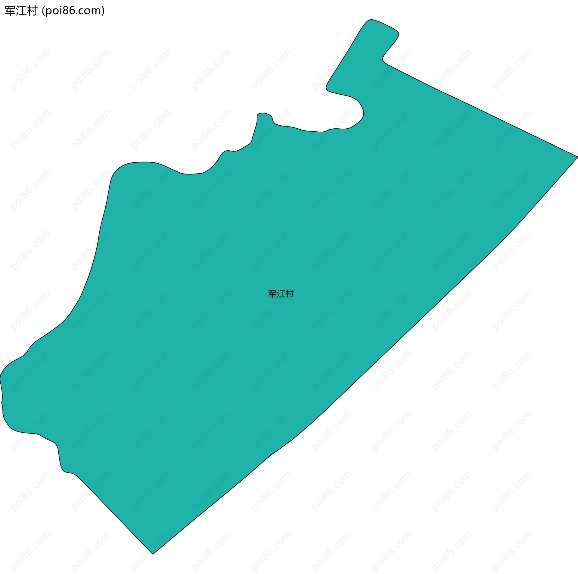 军江村边界地图
