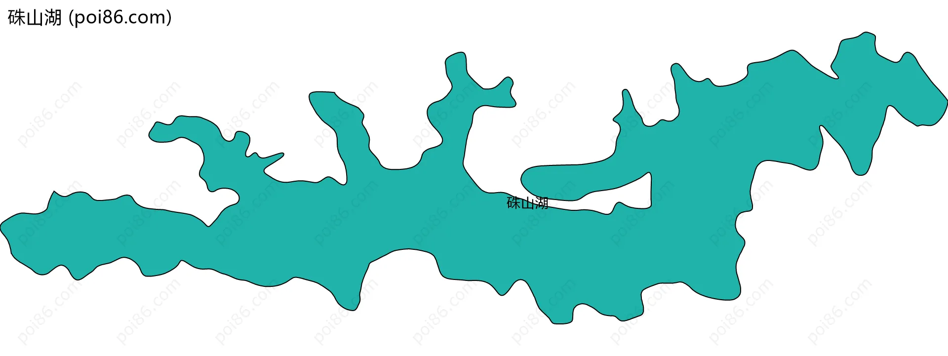硃山湖边界地图