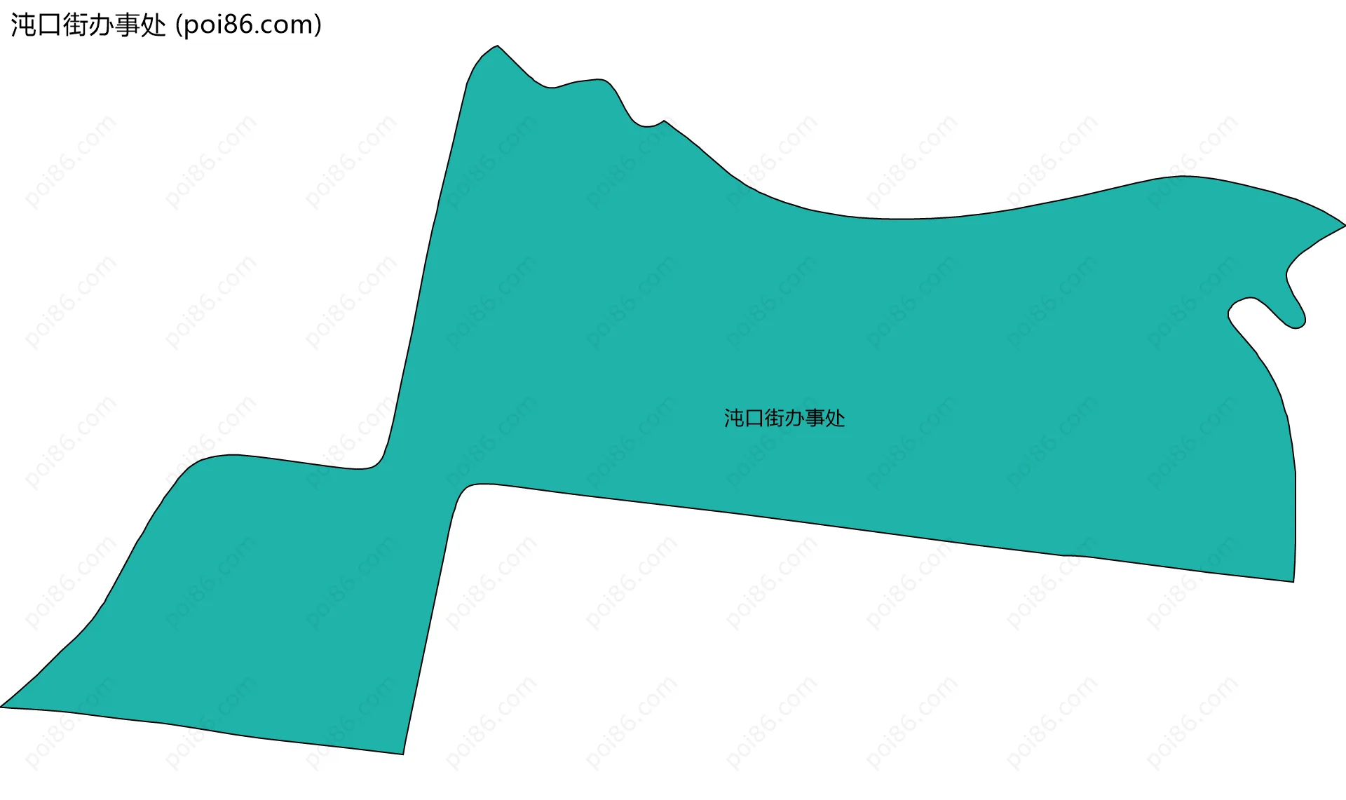 沌口街办事处边界地图