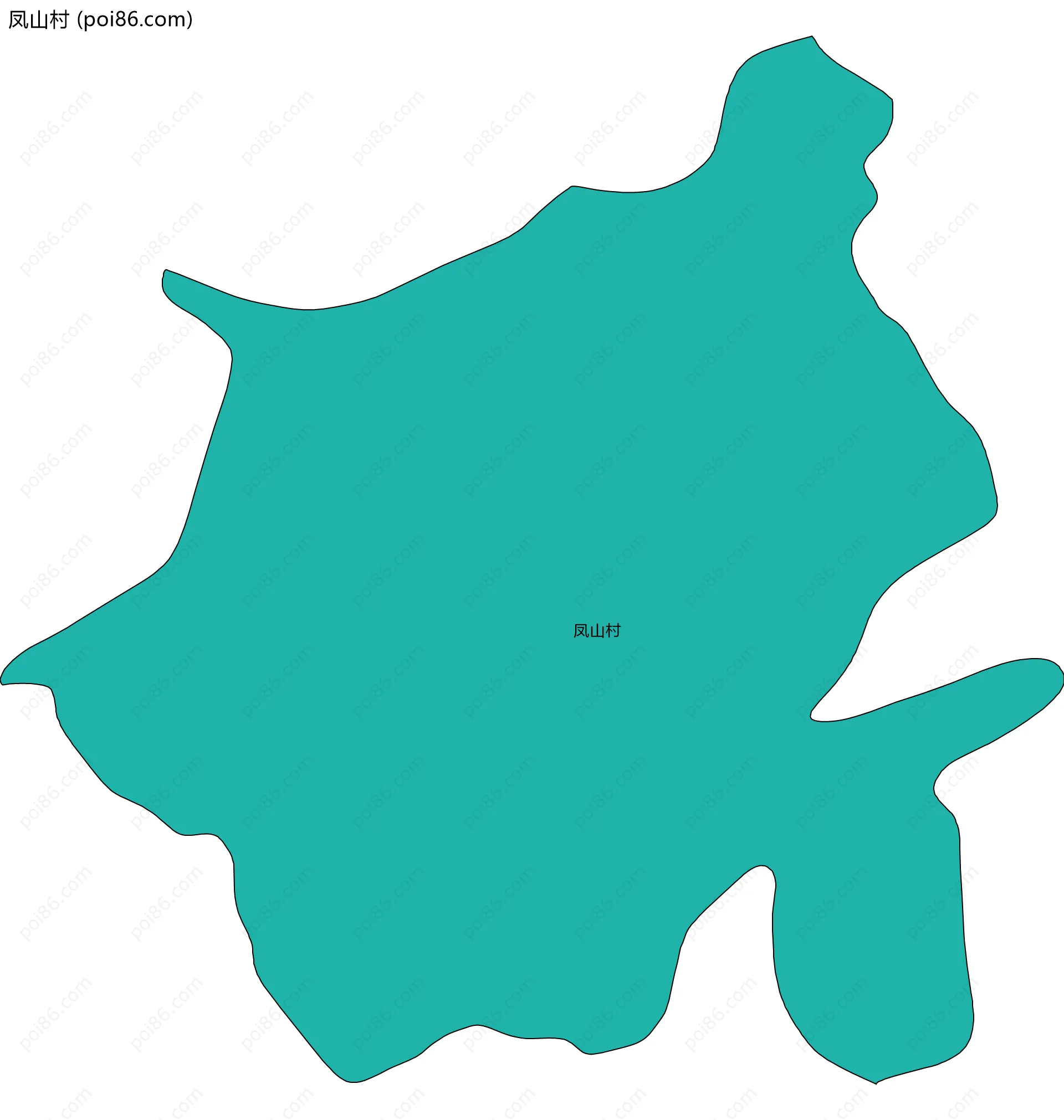 凤山村边界地图