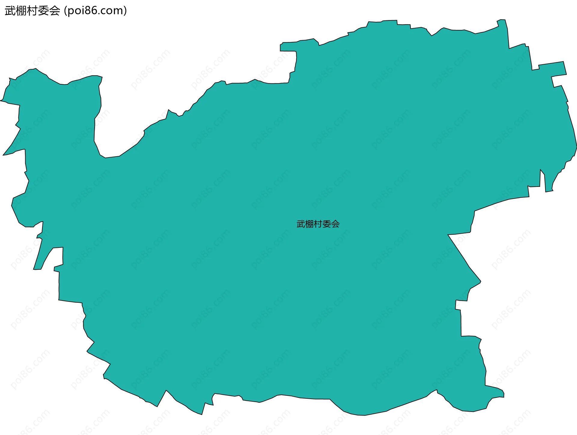 武棚村委会边界地图