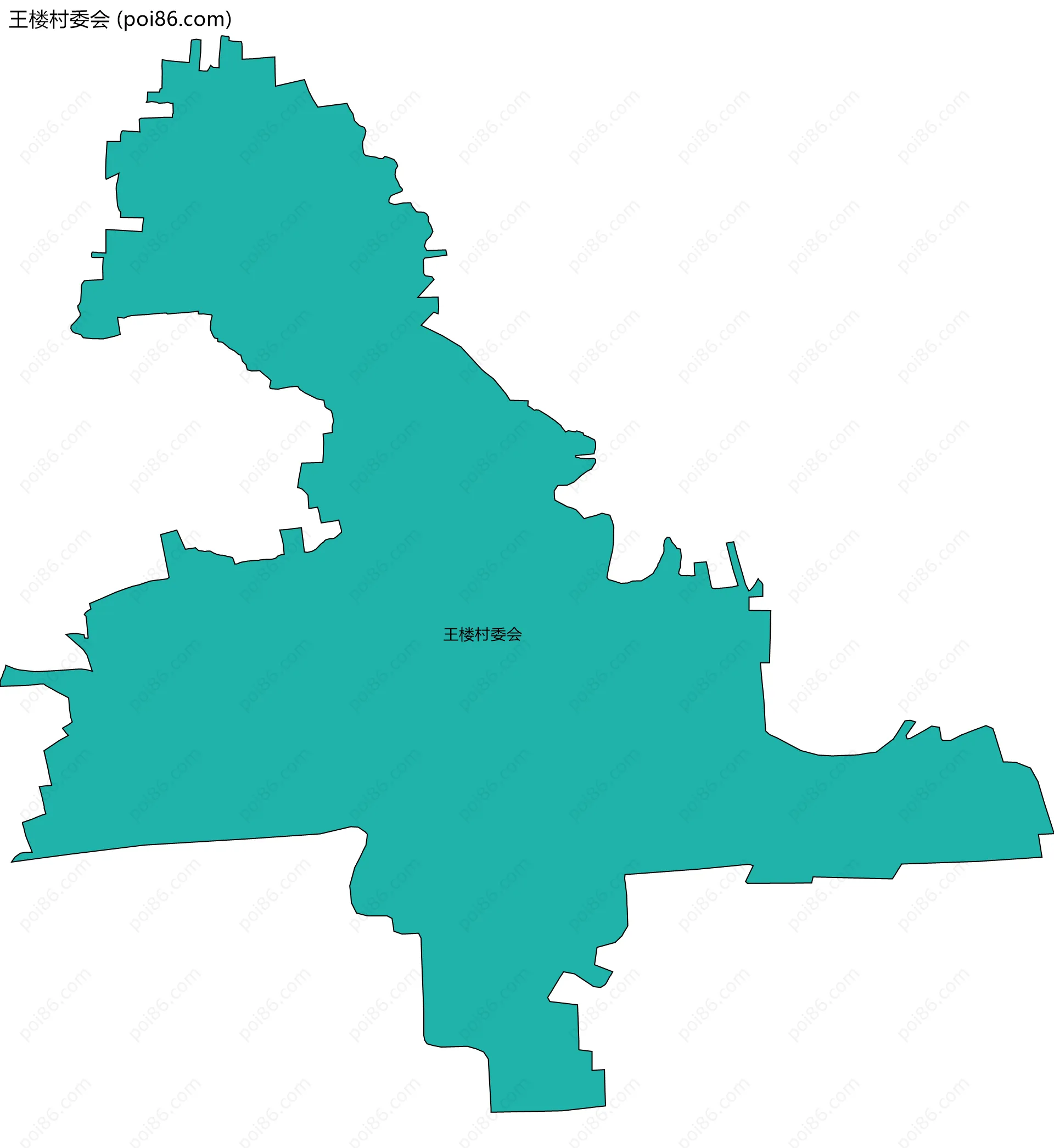 王楼村委会边界地图