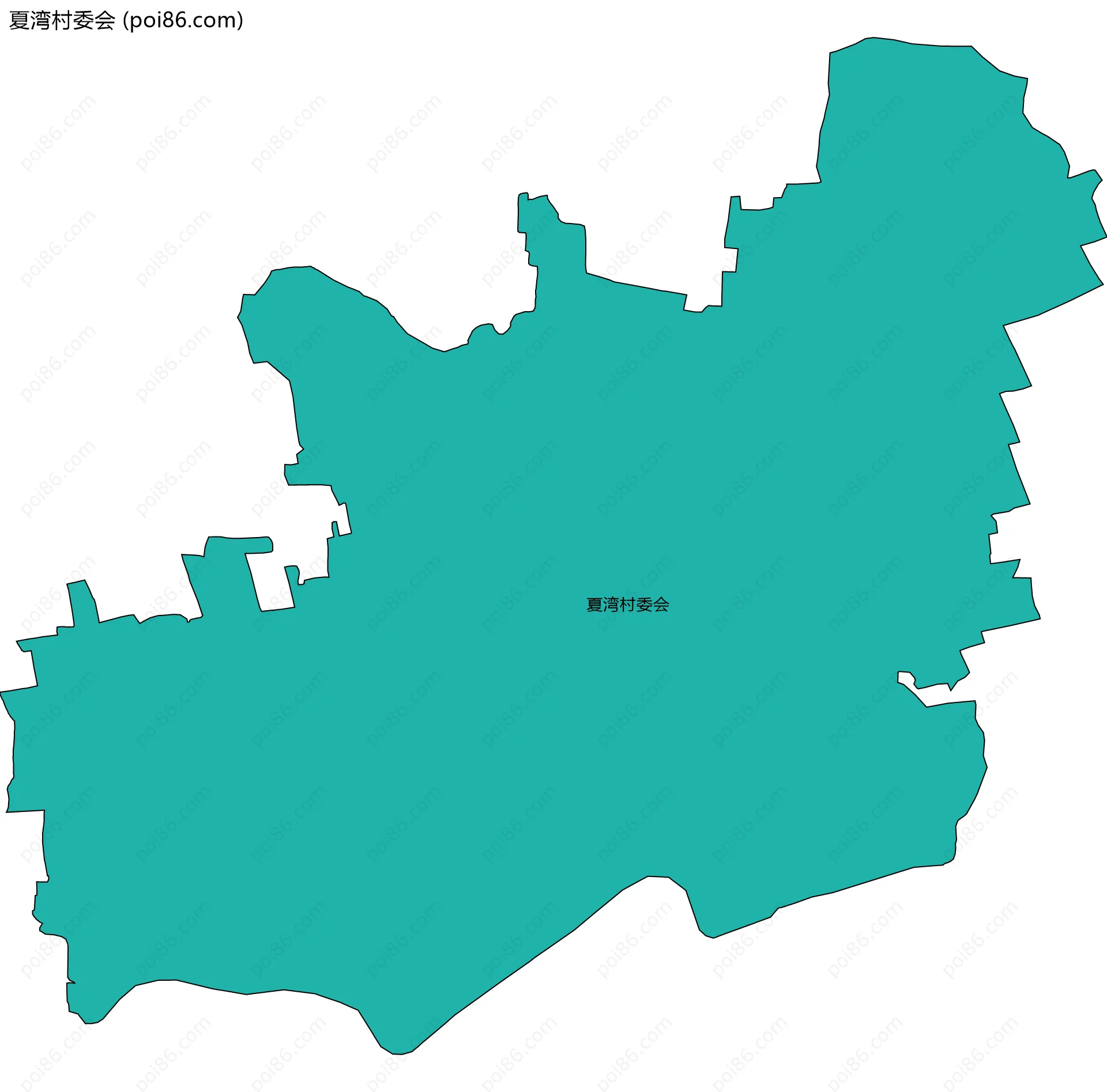 夏湾村委会边界地图