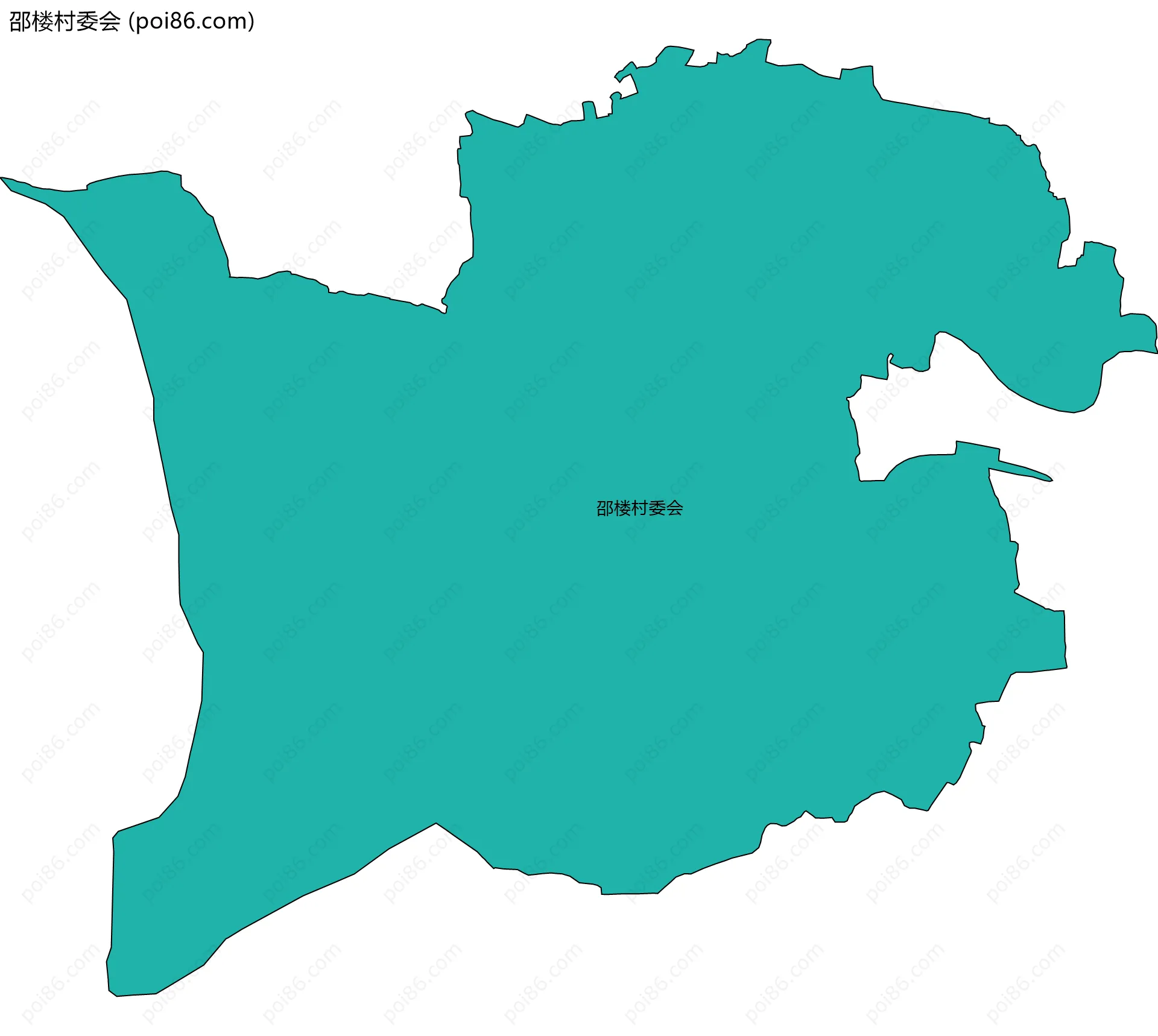 邵楼村委会边界地图