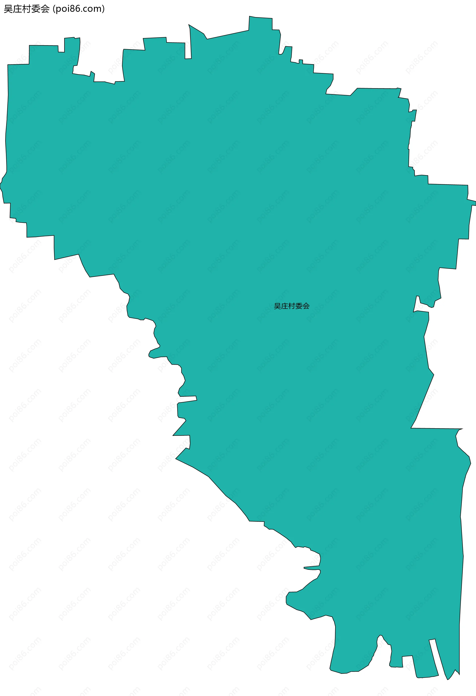 吴庄村委会边界地图