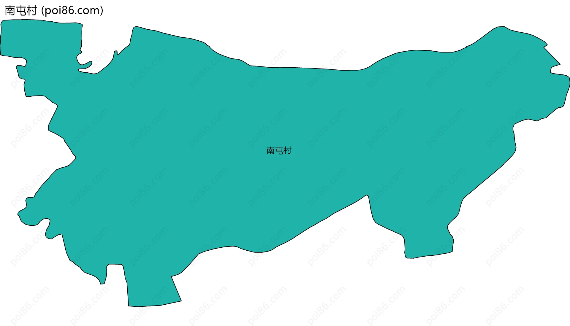 南屯村边界地图