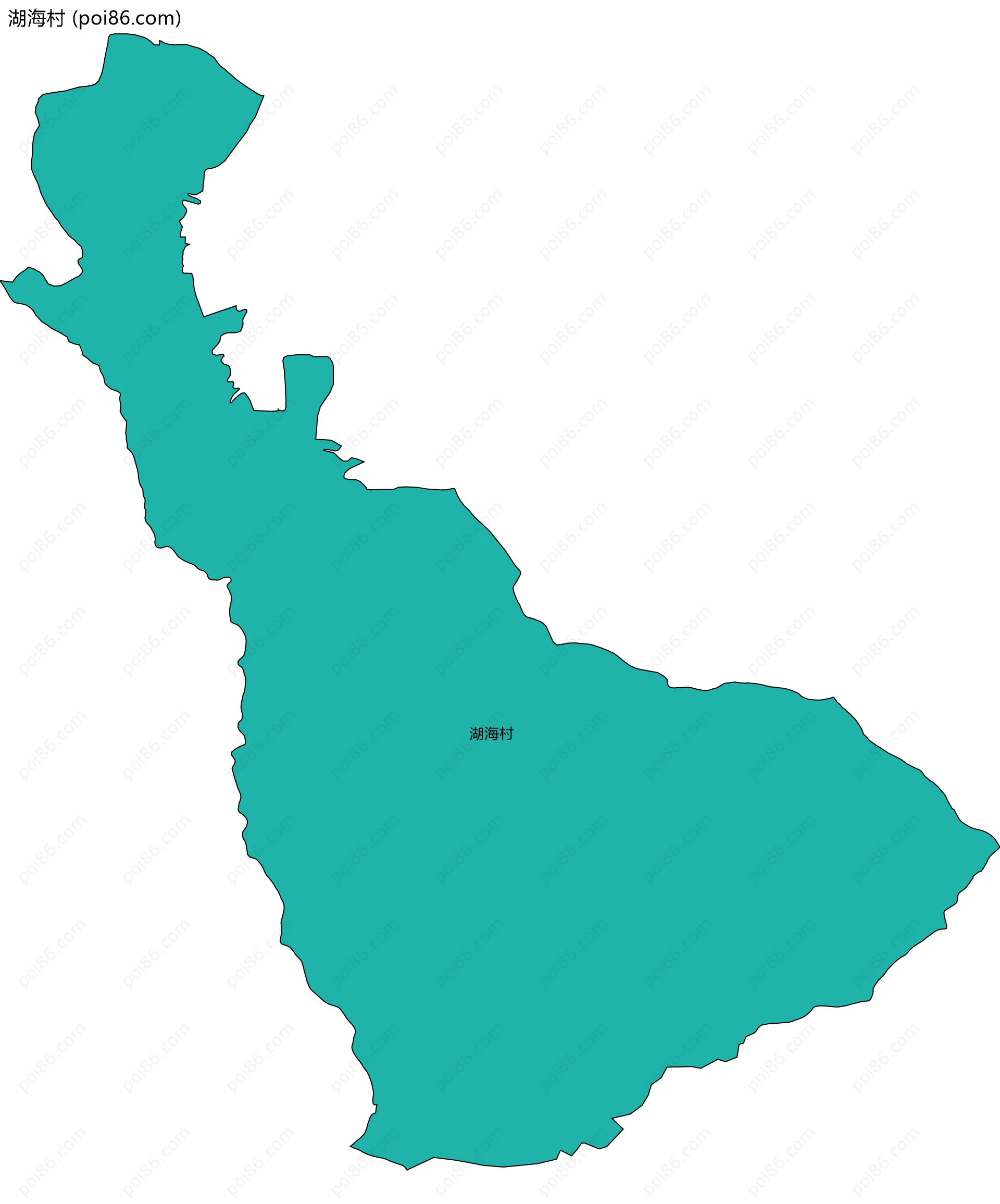 湖海村边界地图