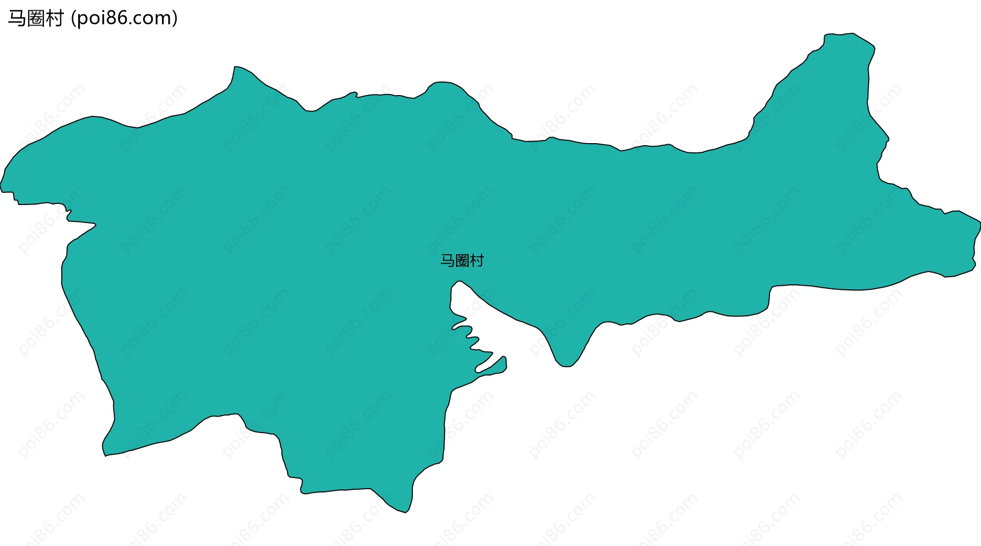 马圈村边界地图