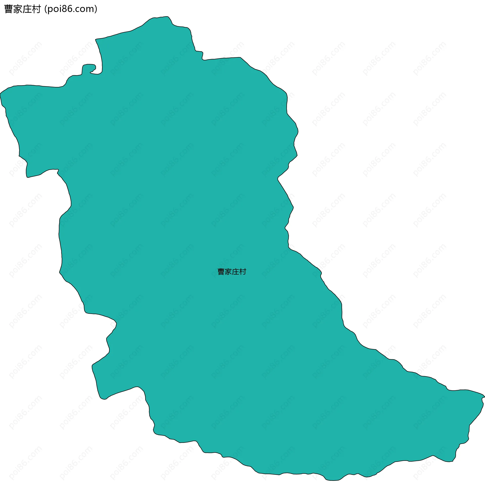 曹家庄村边界地图