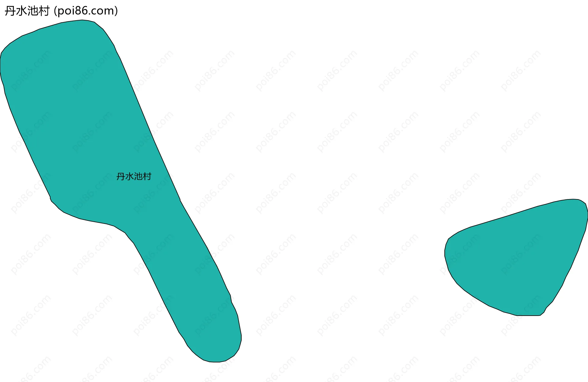 丹水池村边界地图
