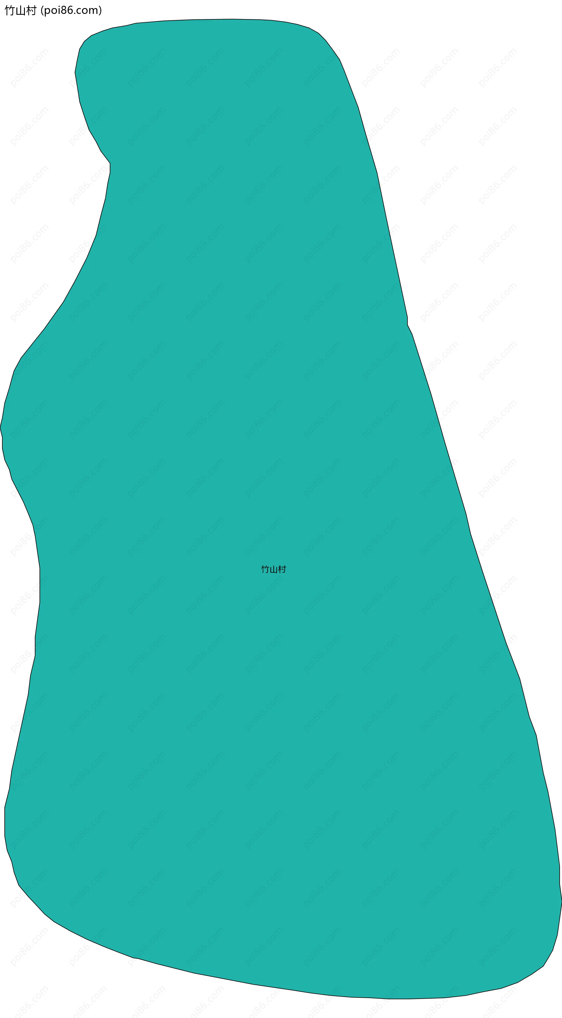 竹山村边界地图